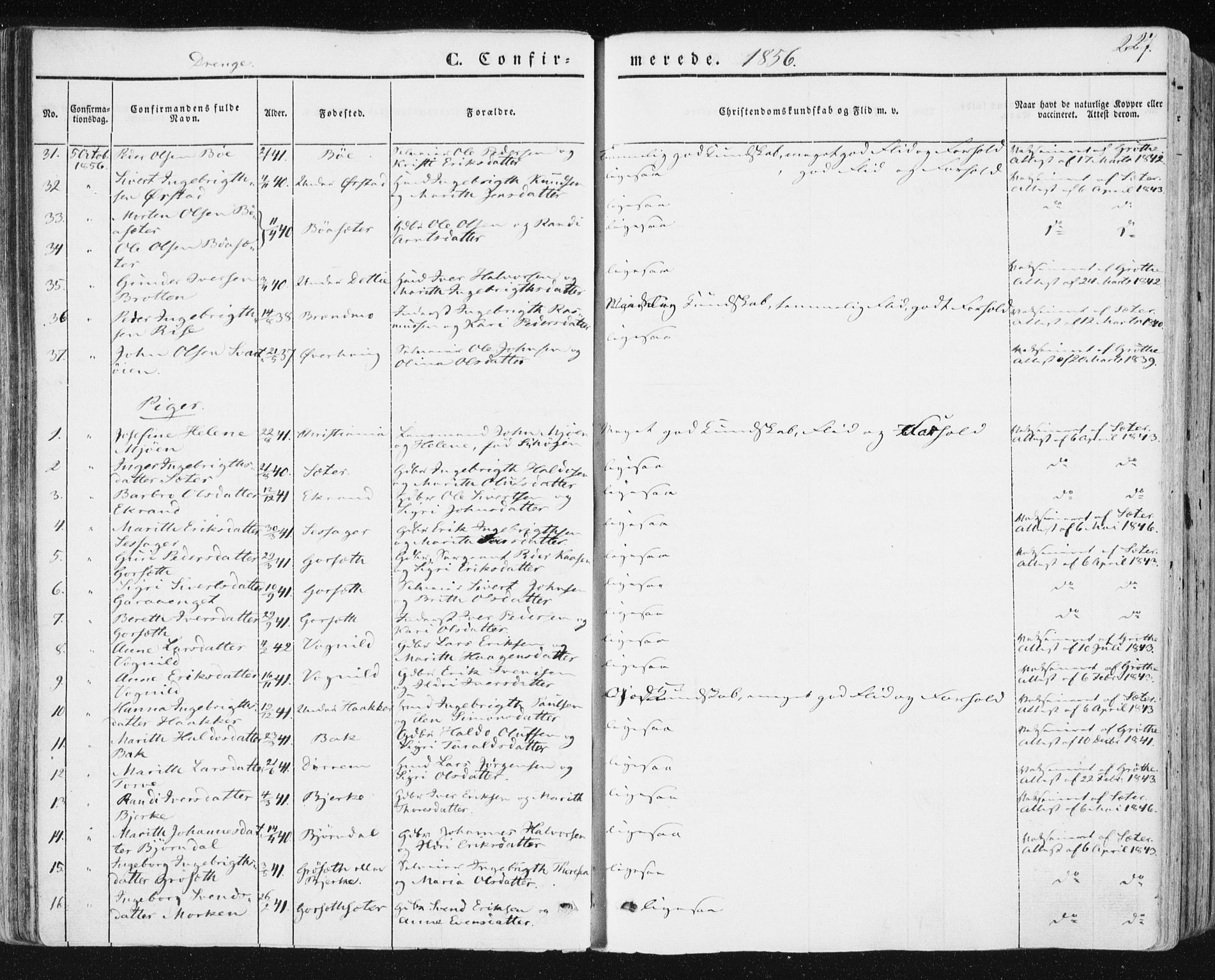 Ministerialprotokoller, klokkerbøker og fødselsregistre - Sør-Trøndelag, SAT/A-1456/678/L0899: Parish register (official) no. 678A08, 1848-1872, p. 227