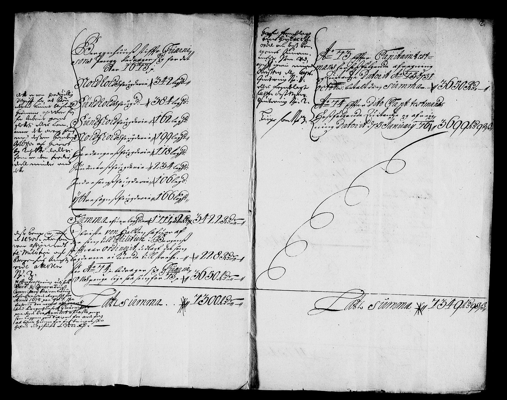 Rentekammeret inntil 1814, Reviderte regnskaper, Stiftamtstueregnskaper, Bergen stiftamt, RA/EA-6043/R/Rc/L0039: Bergen stiftamt, 1674-1679