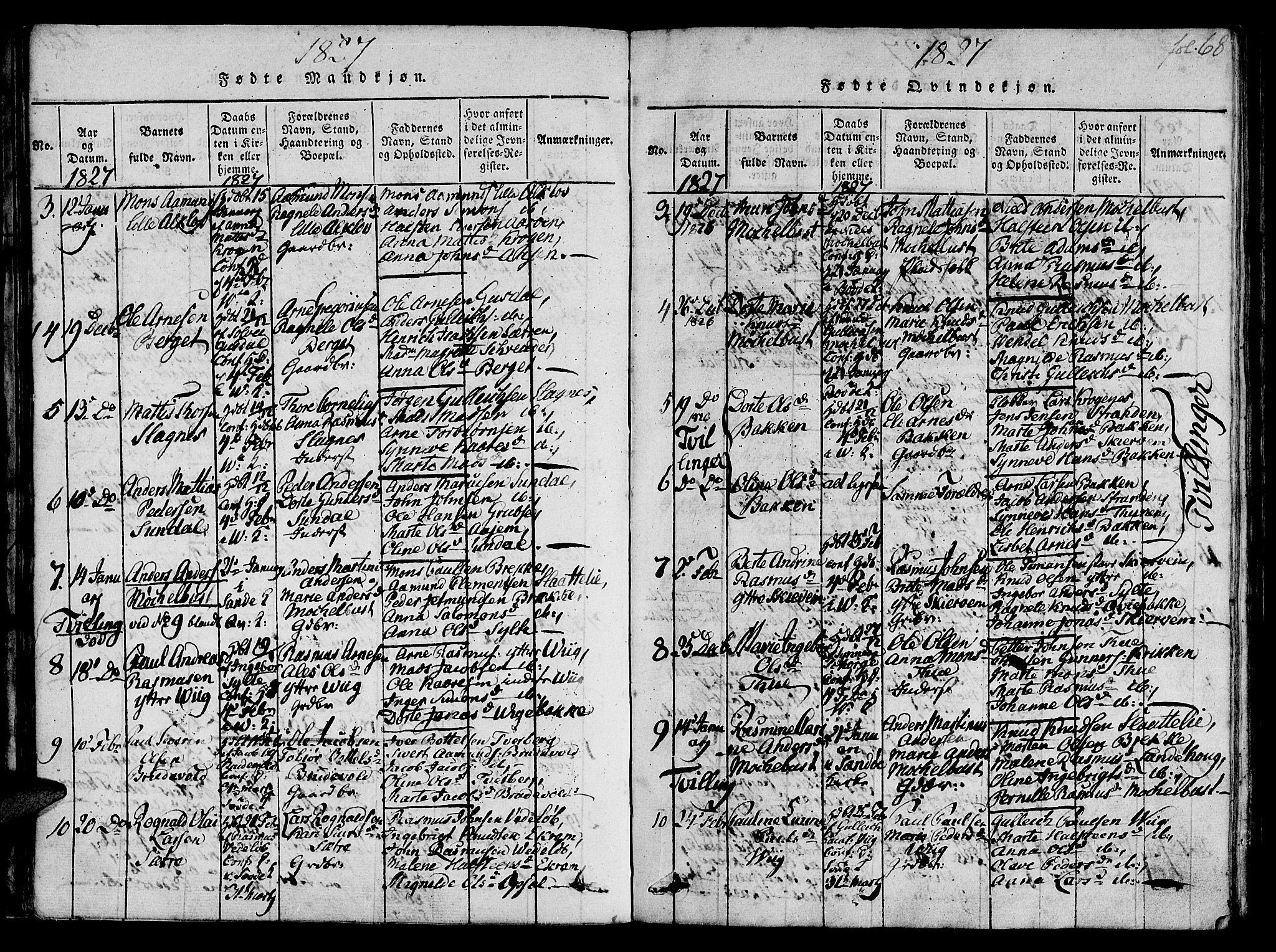 Ministerialprotokoller, klokkerbøker og fødselsregistre - Møre og Romsdal, AV/SAT-A-1454/501/L0004: Parish register (official) no. 501A04, 1816-1831, p. 68