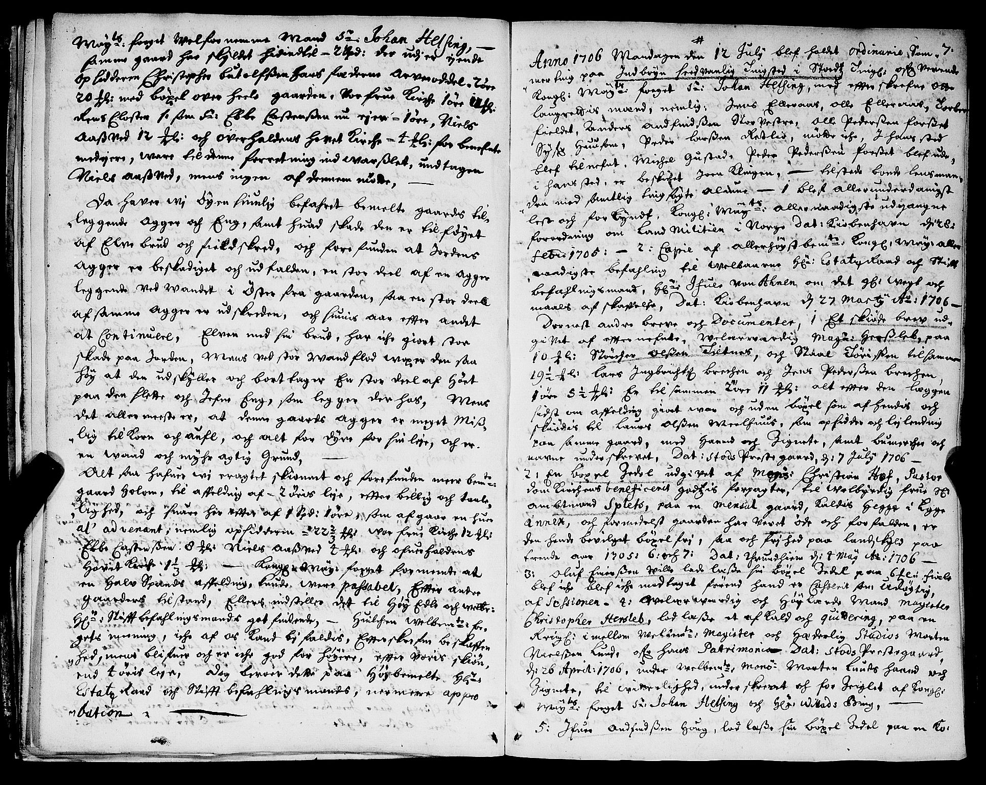 Inderøy sorenskriveri, AV/SAT-A-4147/1/1/1A/L0006: Tingbok, 1706-1710, p. 6b-7a