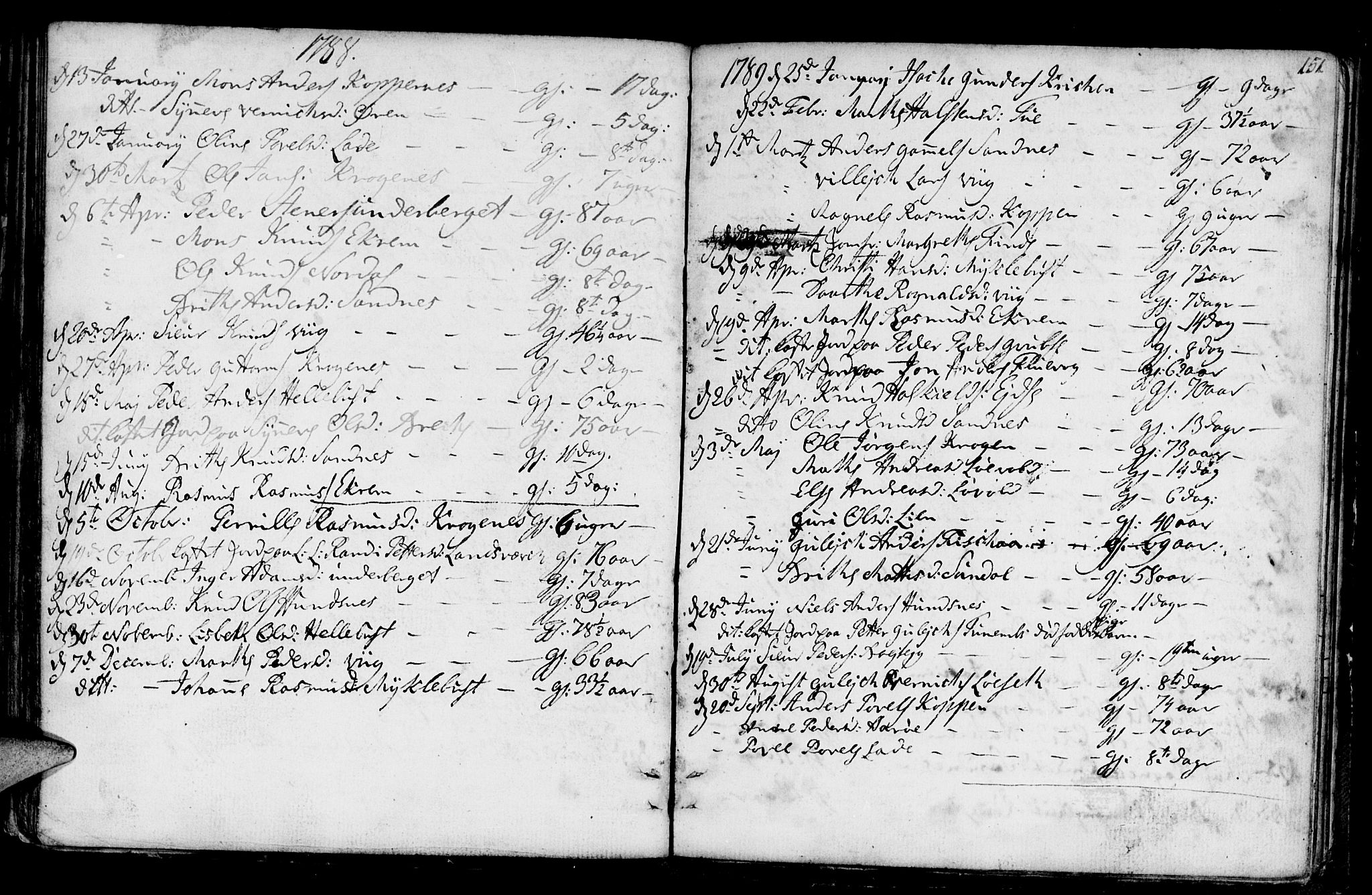 Ministerialprotokoller, klokkerbøker og fødselsregistre - Møre og Romsdal, SAT/A-1454/501/L0002: Parish register (official) no. 501A02, 1760-1816, p. 151