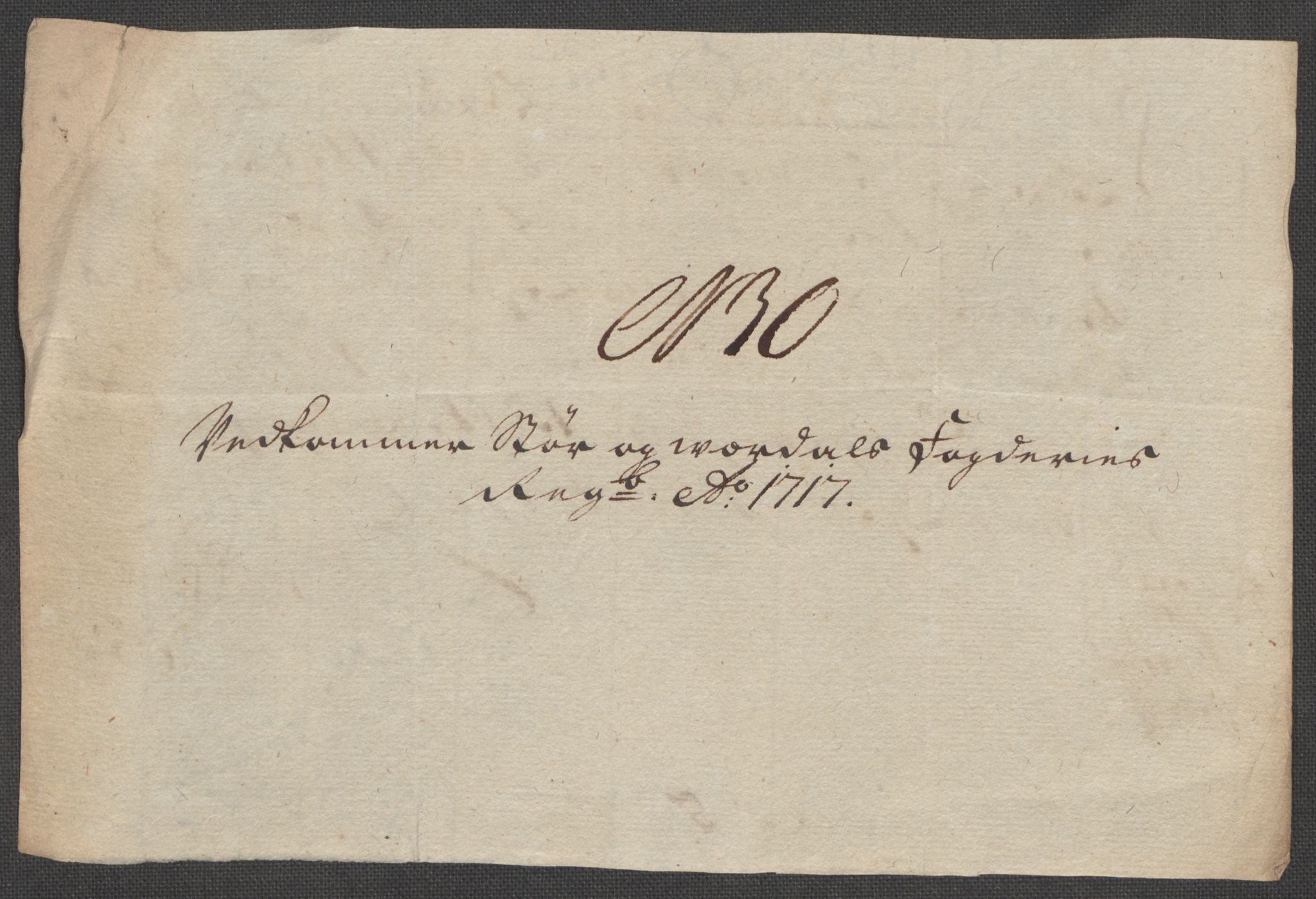 Rentekammeret inntil 1814, Reviderte regnskaper, Fogderegnskap, AV/RA-EA-4092/R62/L4207: Fogderegnskap Stjørdal og Verdal, 1717, p. 254