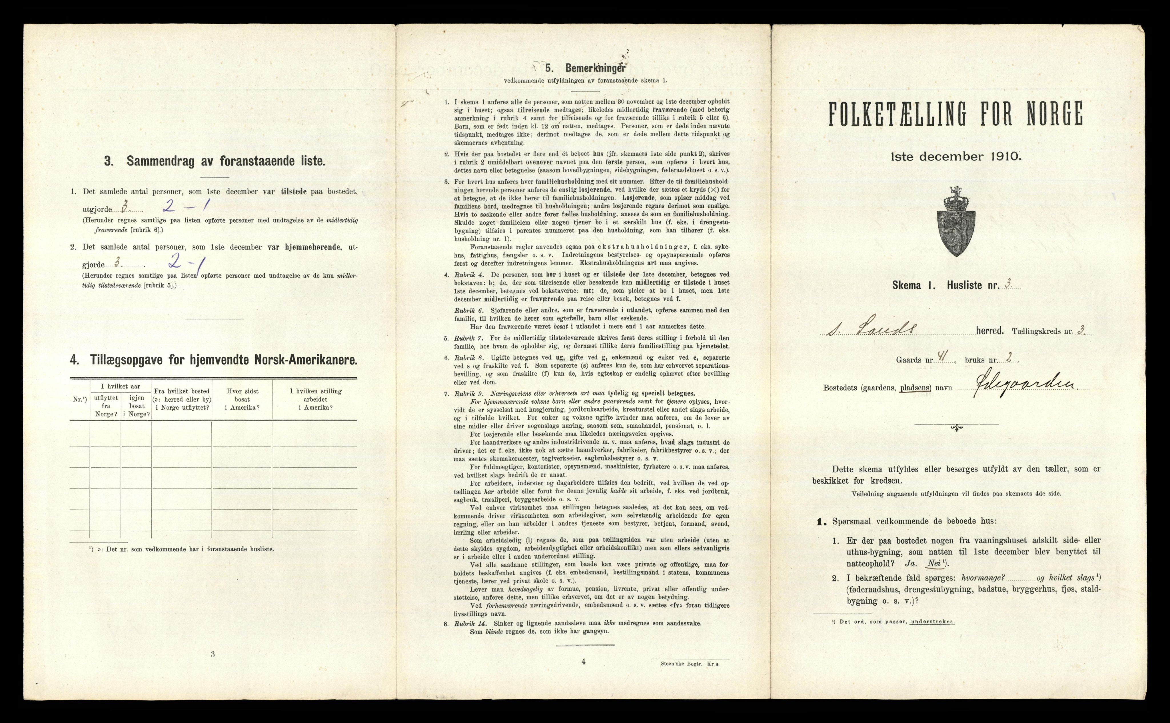 RA, 1910 census for Søndre Land, 1910, p. 750