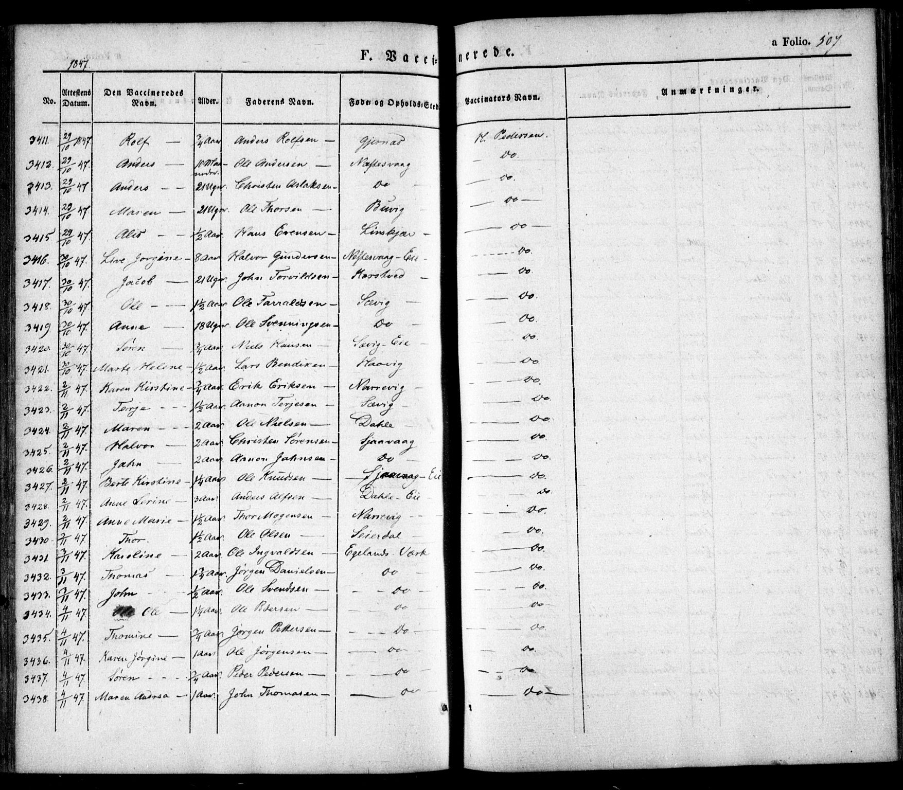 Søndeled sokneprestkontor, SAK/1111-0038/F/Fa/L0002: Parish register (official) no. A 2, 1839-1860, p. 507