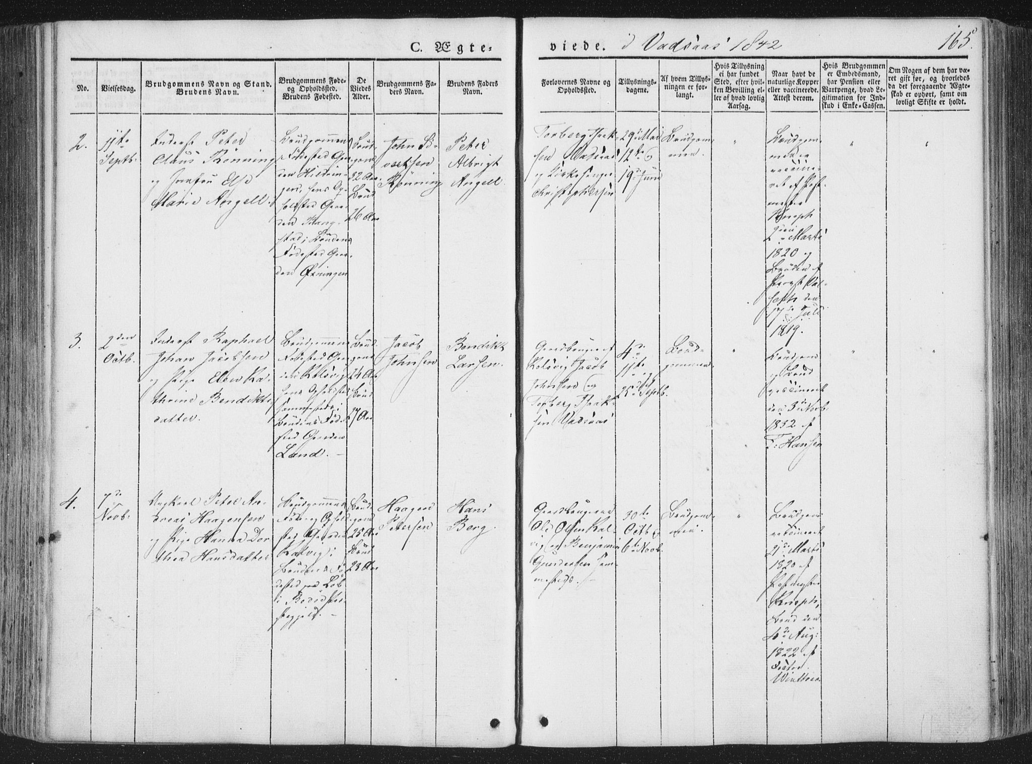 Ministerialprotokoller, klokkerbøker og fødselsregistre - Nordland, AV/SAT-A-1459/810/L0144: Parish register (official) no. 810A07 /1, 1841-1862, p. 165