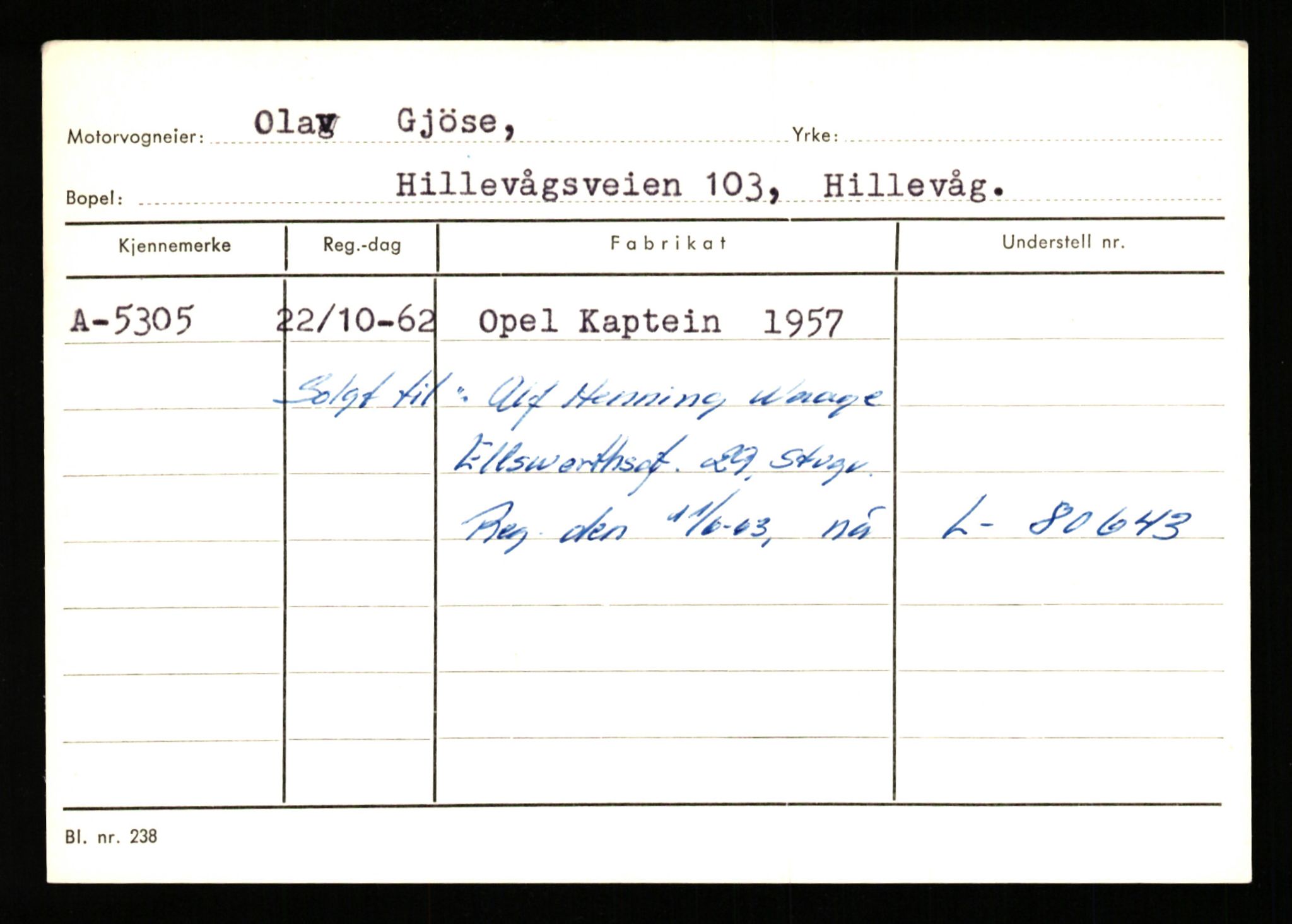 Stavanger trafikkstasjon, AV/SAST-A-101942/0/G/L0001: Registreringsnummer: 0 - 5782, 1930-1971, p. 3149