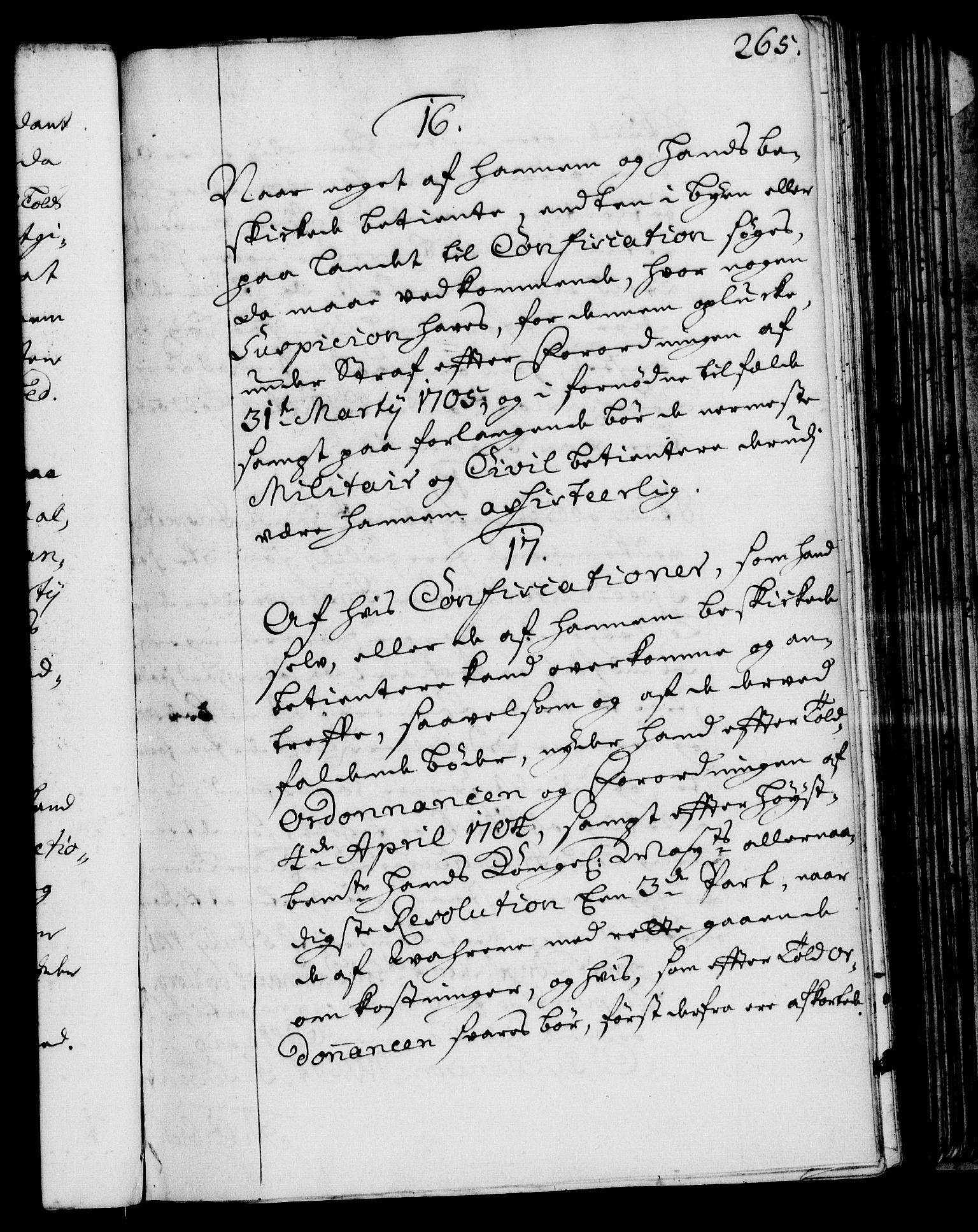 Rentekammeret, Kammerkanselliet, RA/EA-3111/G/Gg/Ggi/L0001: Norsk instruksjonsprotokoll med register (merket RK 53.34), 1720-1729, p. 265