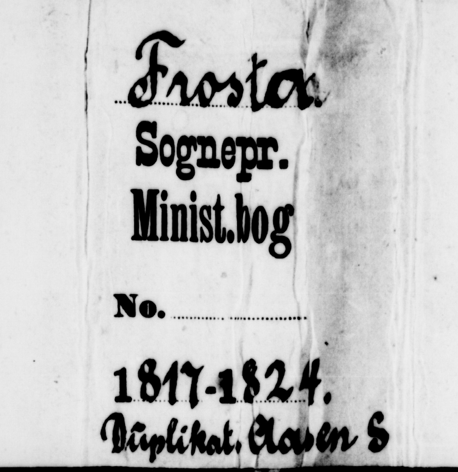 Ministerialprotokoller, klokkerbøker og fødselsregistre - Nord-Trøndelag, SAT/A-1458/714/L0132: Parish register (copy) no. 714C01, 1817-1824