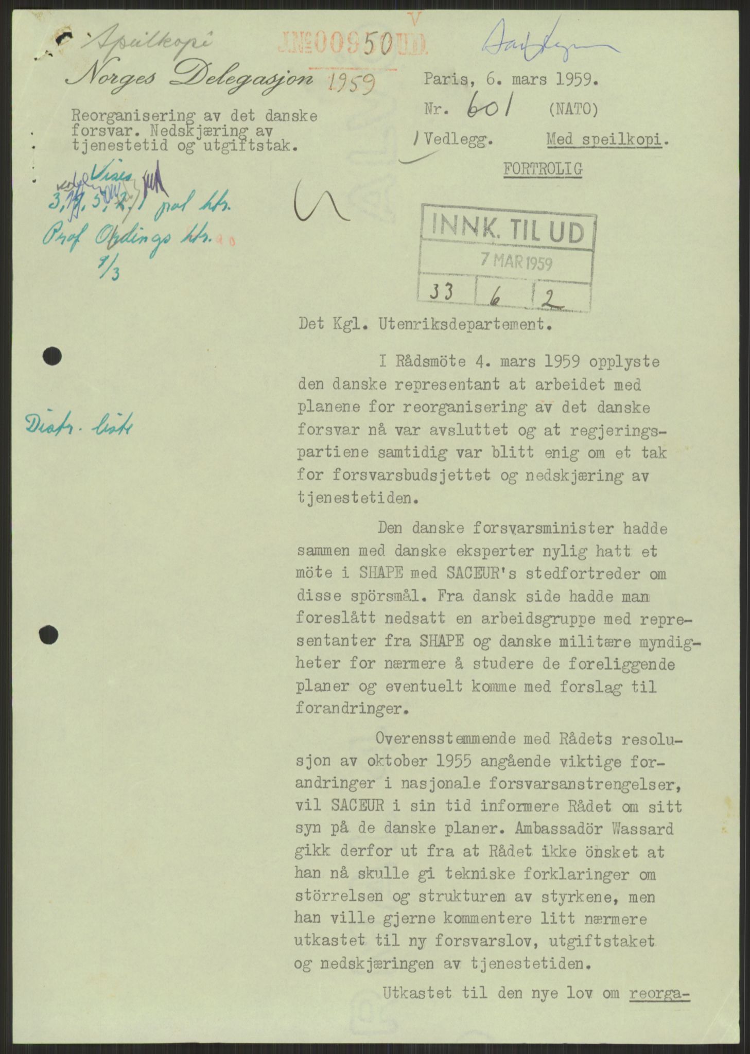 Utenriksdepartementet, RA/S-2259, 1951-1959, p. 75