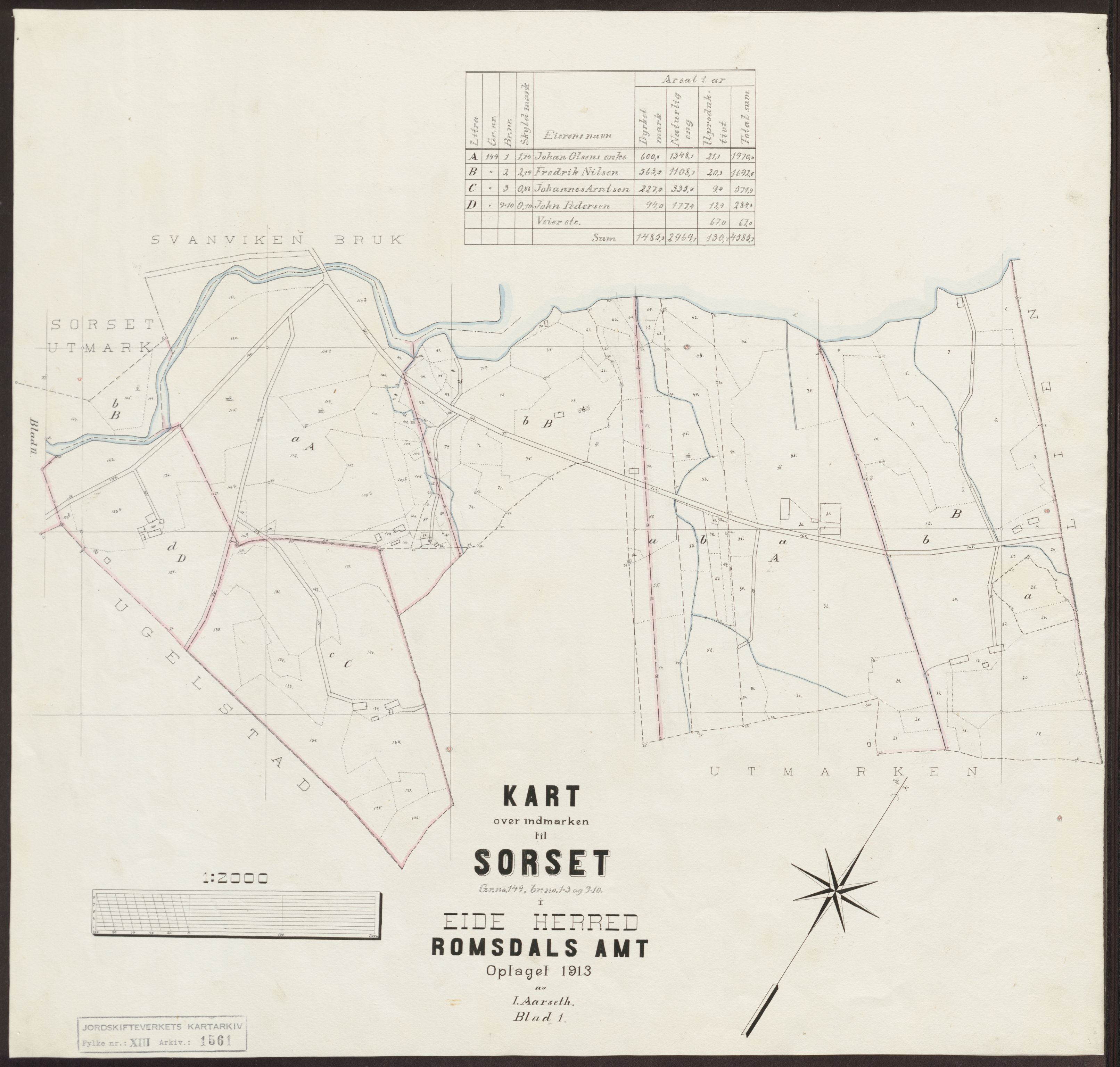 Jordskifteverkets kartarkiv, AV/RA-S-3929/T, 1859-1988, p. 1833