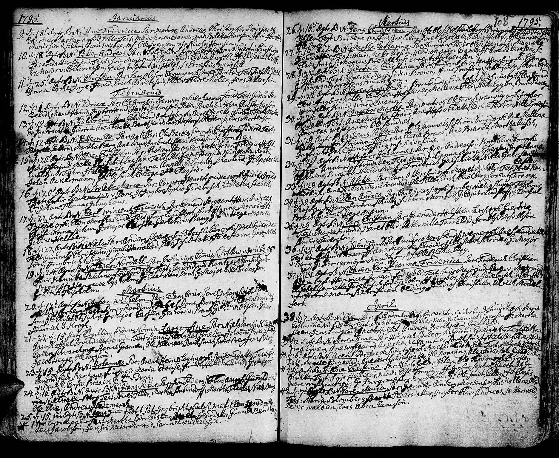 Ministerialprotokoller, klokkerbøker og fødselsregistre - Sør-Trøndelag, SAT/A-1456/601/L0039: Parish register (official) no. 601A07, 1770-1819, p. 108