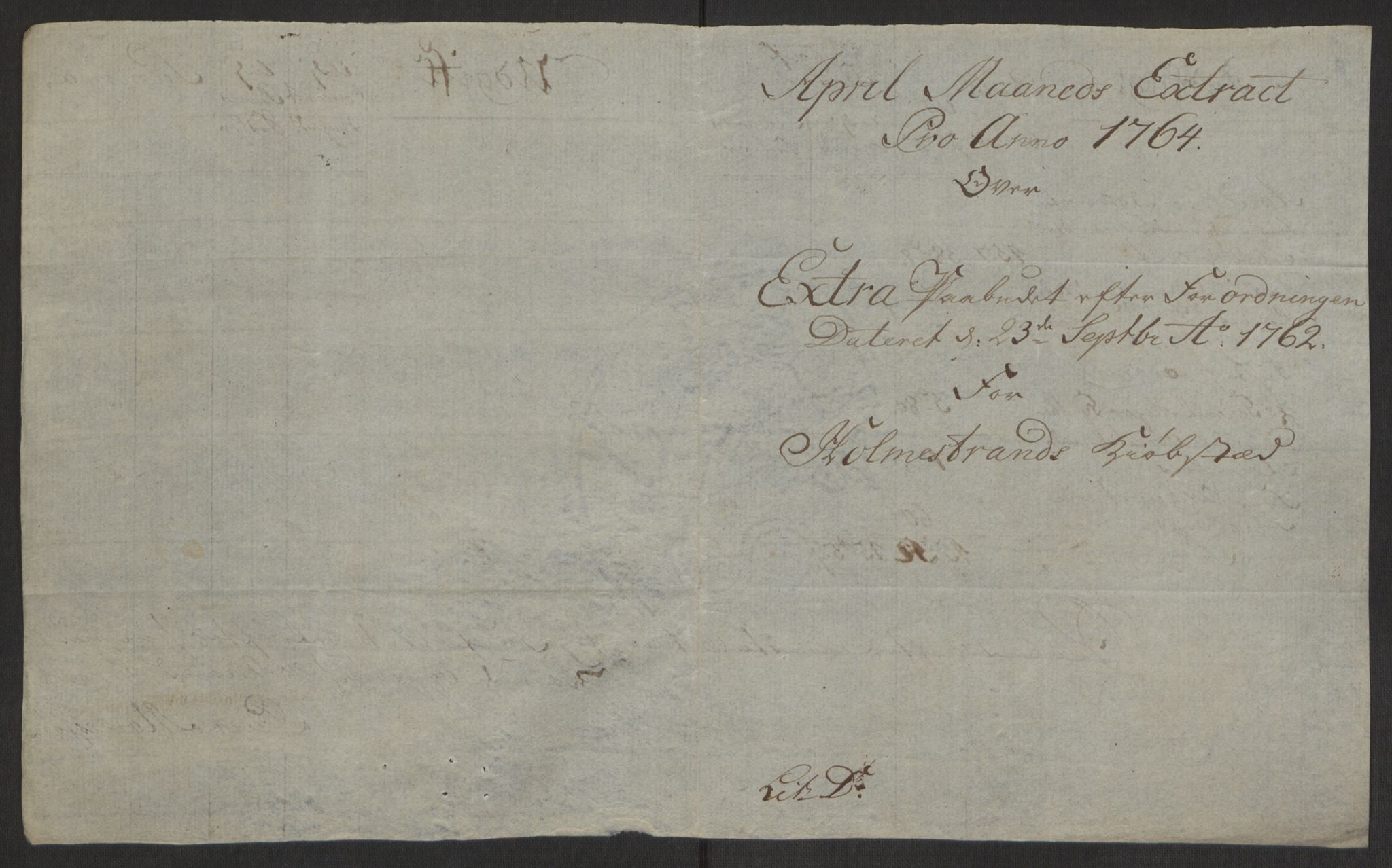 Rentekammeret inntil 1814, Reviderte regnskaper, Byregnskaper, AV/RA-EA-4066/R/Rh/L0163/0001: [H4] Kontribusjonsregnskap / Ekstraskatt, Holmestrand, 1762-1772, p. 144