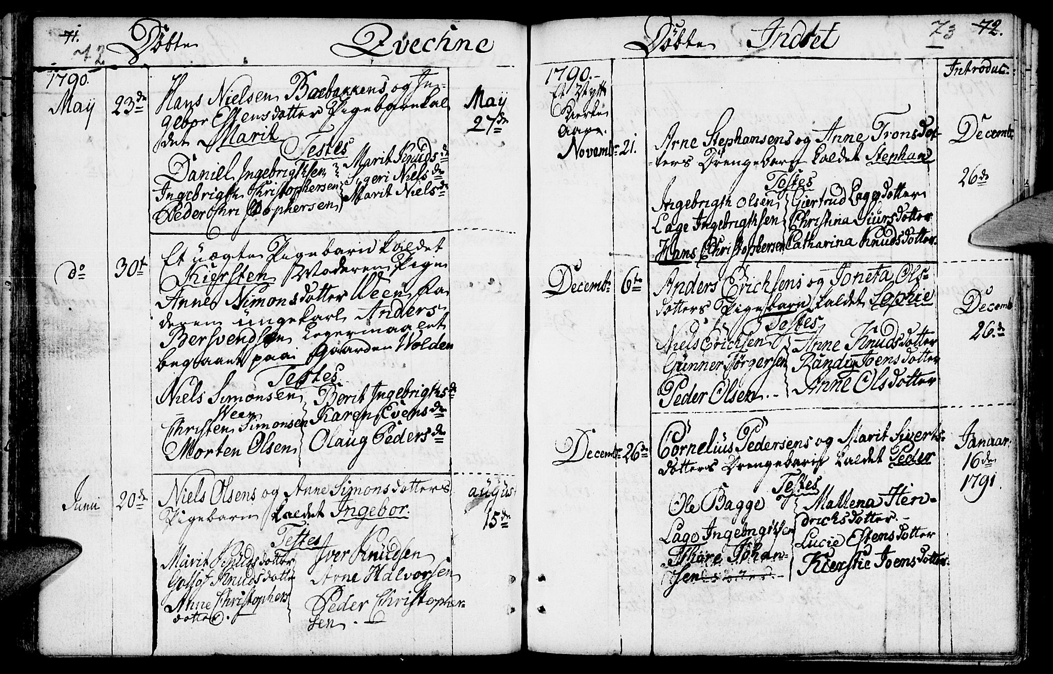 Kvikne prestekontor, AV/SAH-PREST-064/H/Ha/Haa/L0003: Parish register (official) no. 3, 1785-1814, p. 72-73
