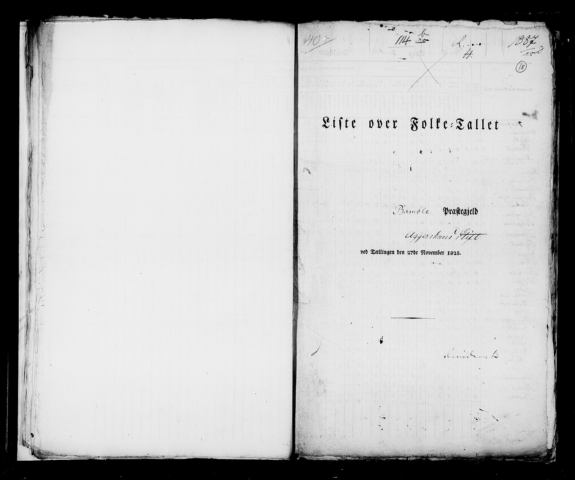 RA, Census 1825, vol. 9: Bratsberg amt, 1825, p. 18