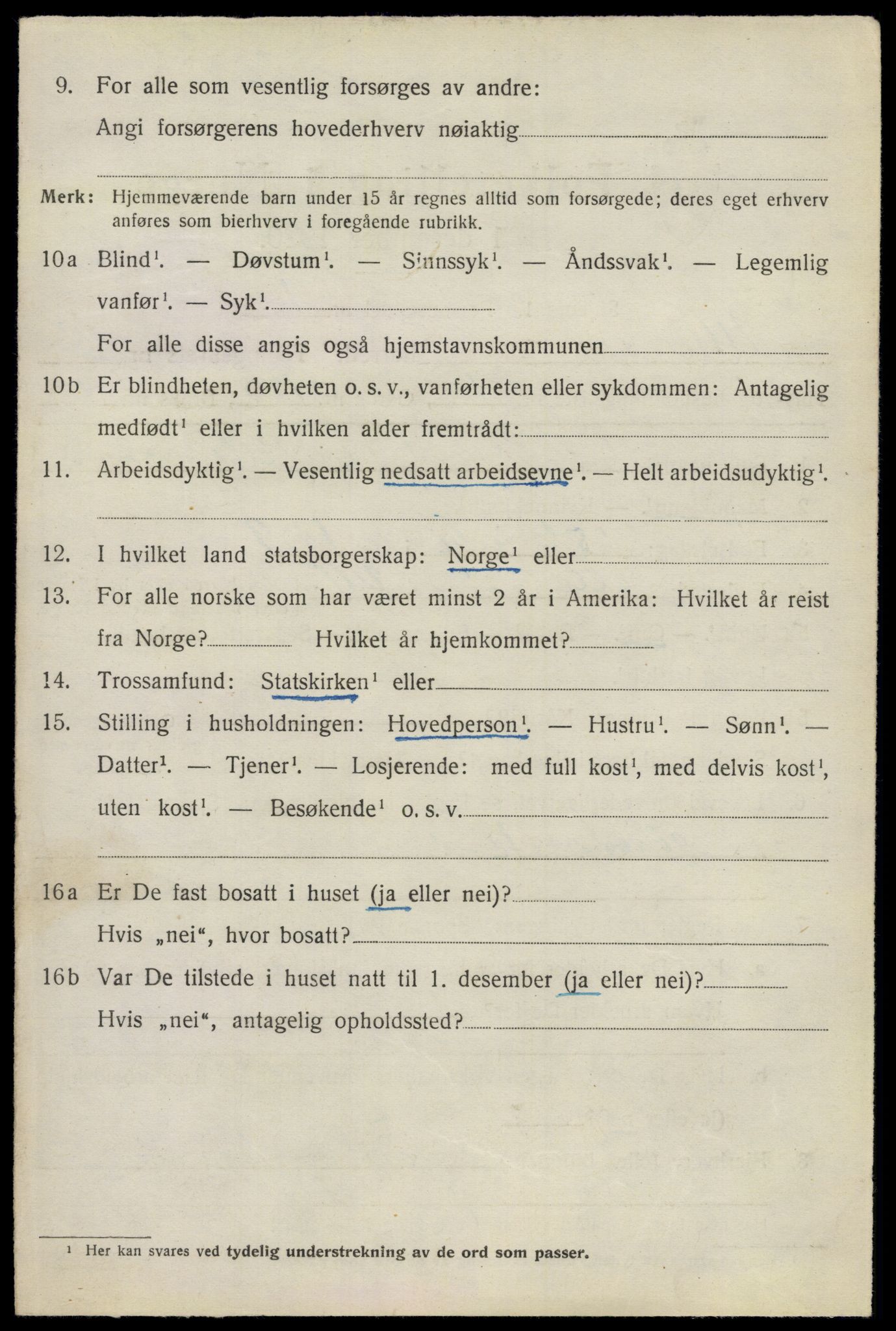 SAO, 1920 census for Ullensaker, 1920, p. 9040