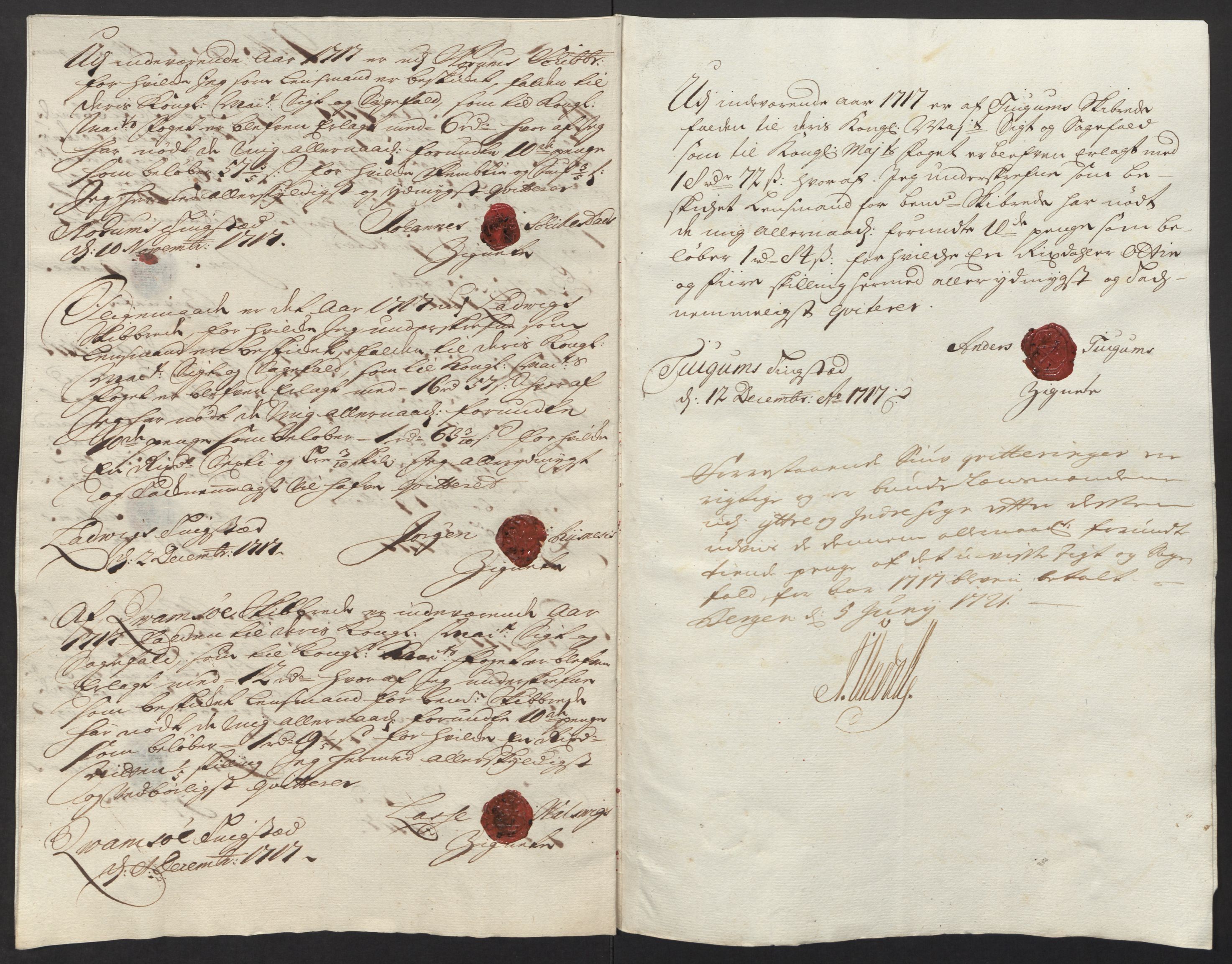 Rentekammeret inntil 1814, Reviderte regnskaper, Fogderegnskap, AV/RA-EA-4092/R52/L3321: Fogderegnskap Sogn, 1717-1718, p. 170