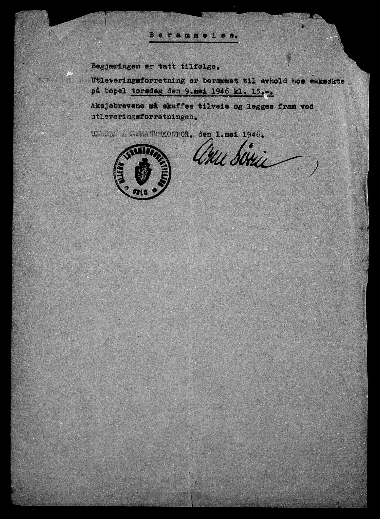 Justisdepartementet, Tilbakeføringskontoret for inndratte formuer, AV/RA-S-1564/H/Hc/Hca/L0909: --, 1945-1947, p. 69