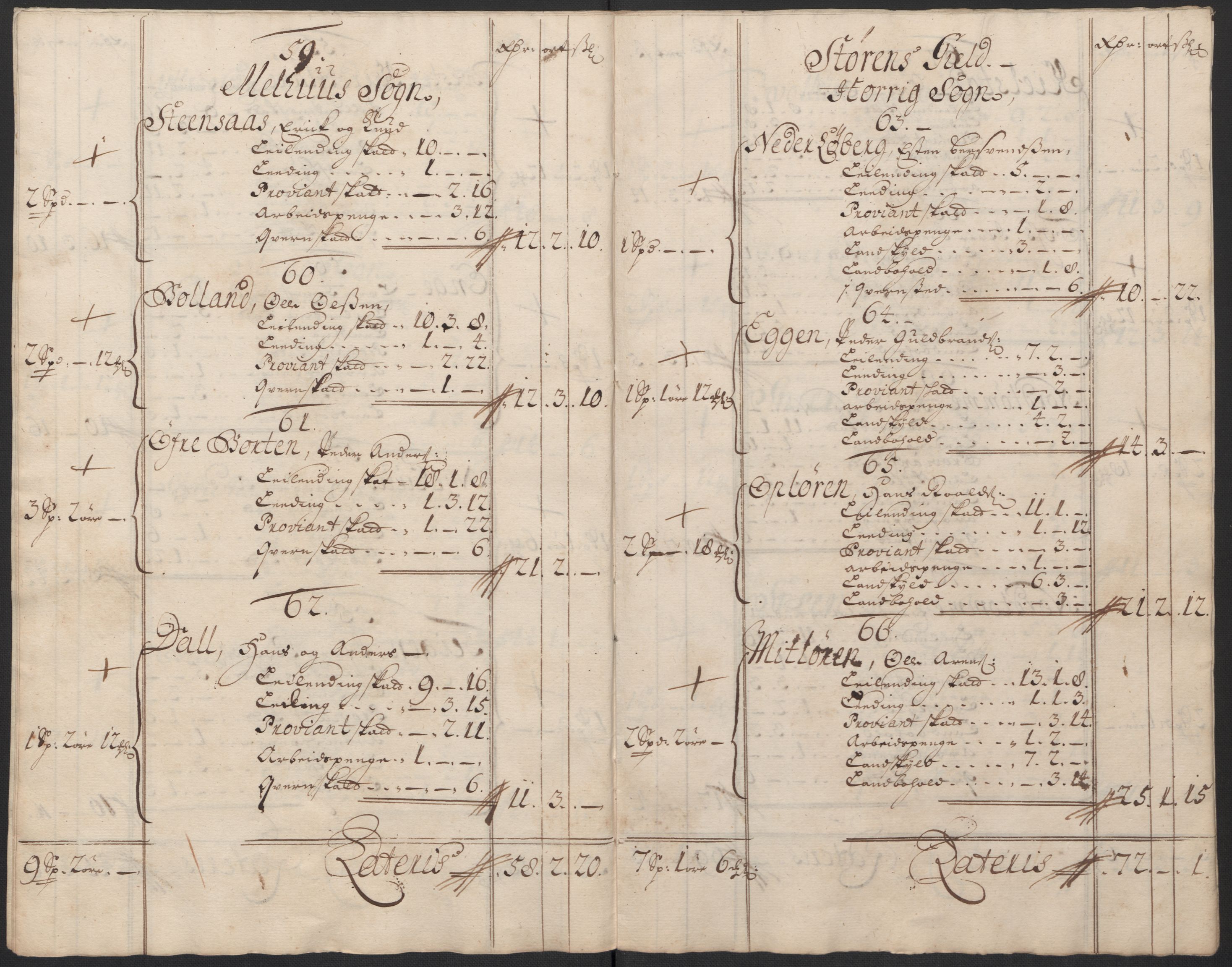 Rentekammeret inntil 1814, Reviderte regnskaper, Fogderegnskap, RA/EA-4092/R60/L3954: Fogderegnskap Orkdal og Gauldal, 1704, p. 412