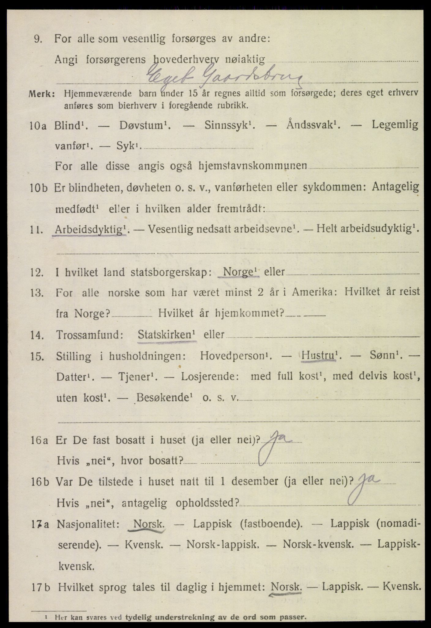 SAT, 1920 census for Meløy, 1920, p. 9330