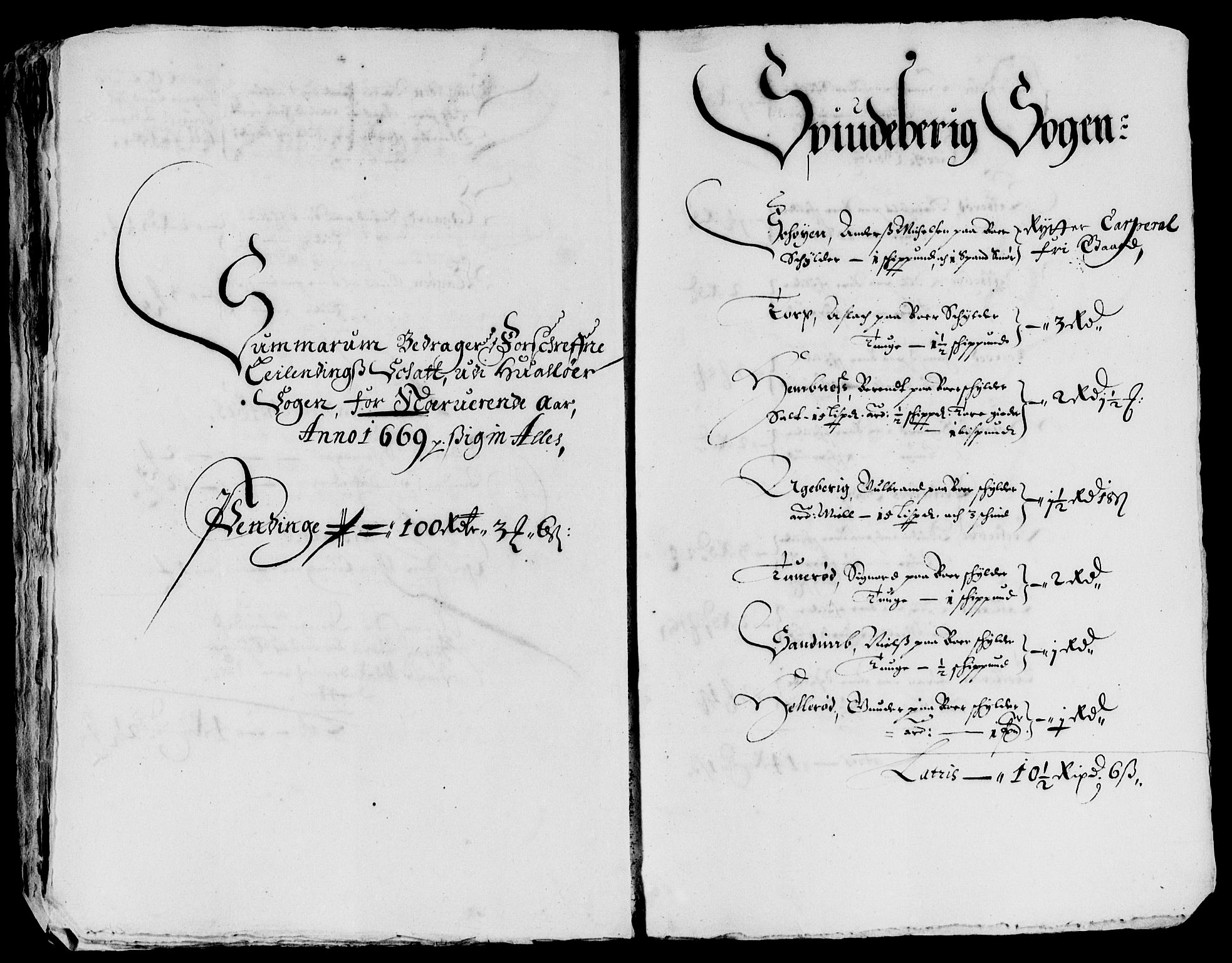 Rentekammeret inntil 1814, Reviderte regnskaper, Lensregnskaper, AV/RA-EA-5023/R/Rb/Rbc/L0013: Tune, Åbygge og Veme len, 1665-1669