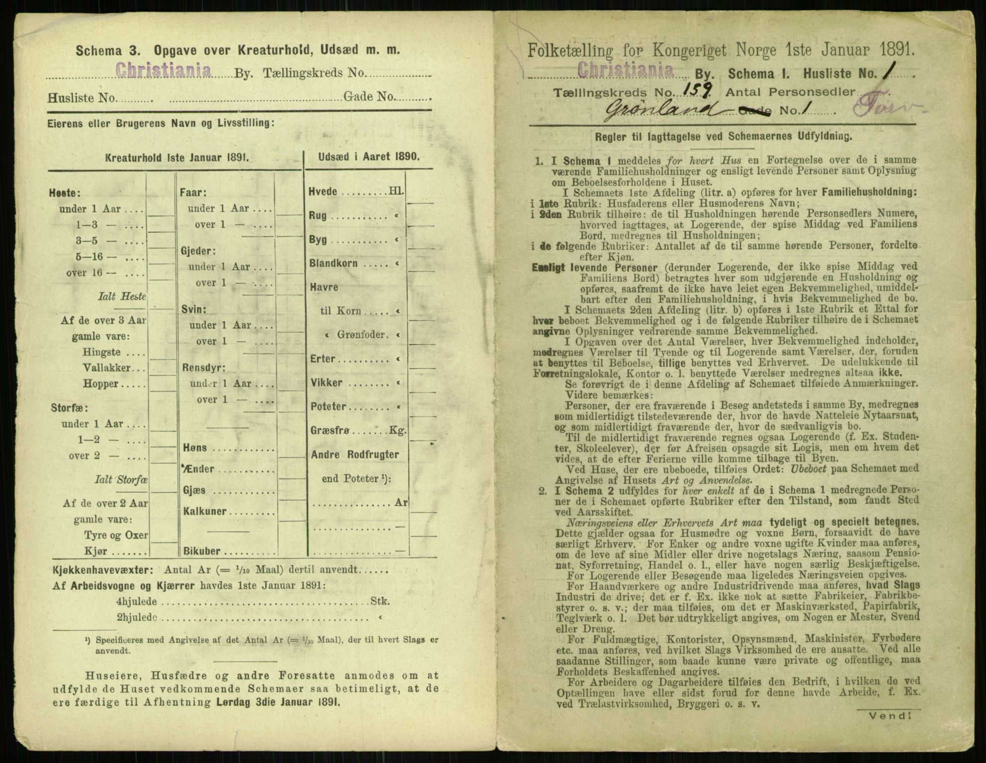 RA, 1891 census for 0301 Kristiania, 1891, p. 89964