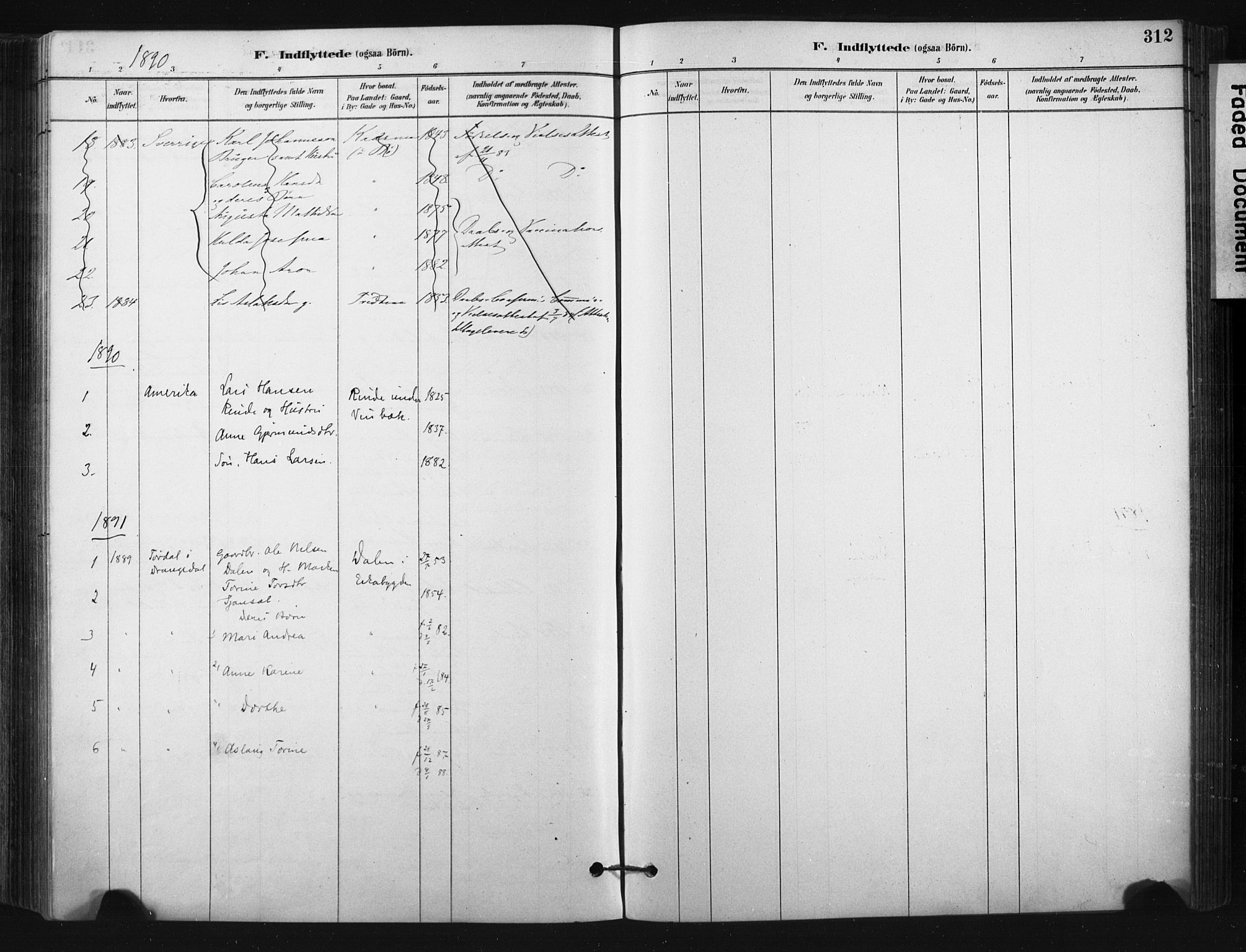 Bø kirkebøker, SAKO/A-257/F/Fa/L0010: Parish register (official) no. 10, 1880-1892, p. 312