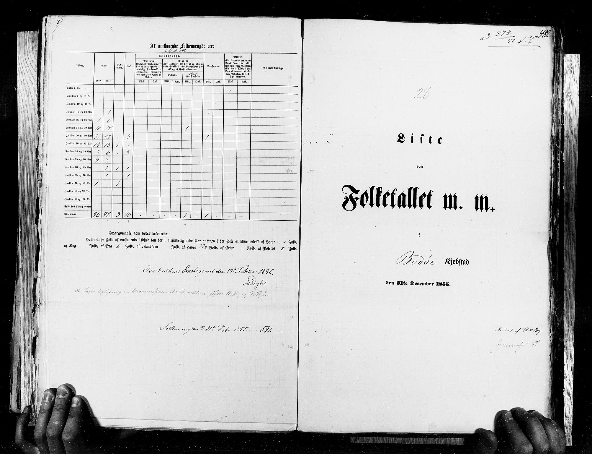 RA, Census 1855, vol. 8: Risør-Vadsø, 1855, p. 488