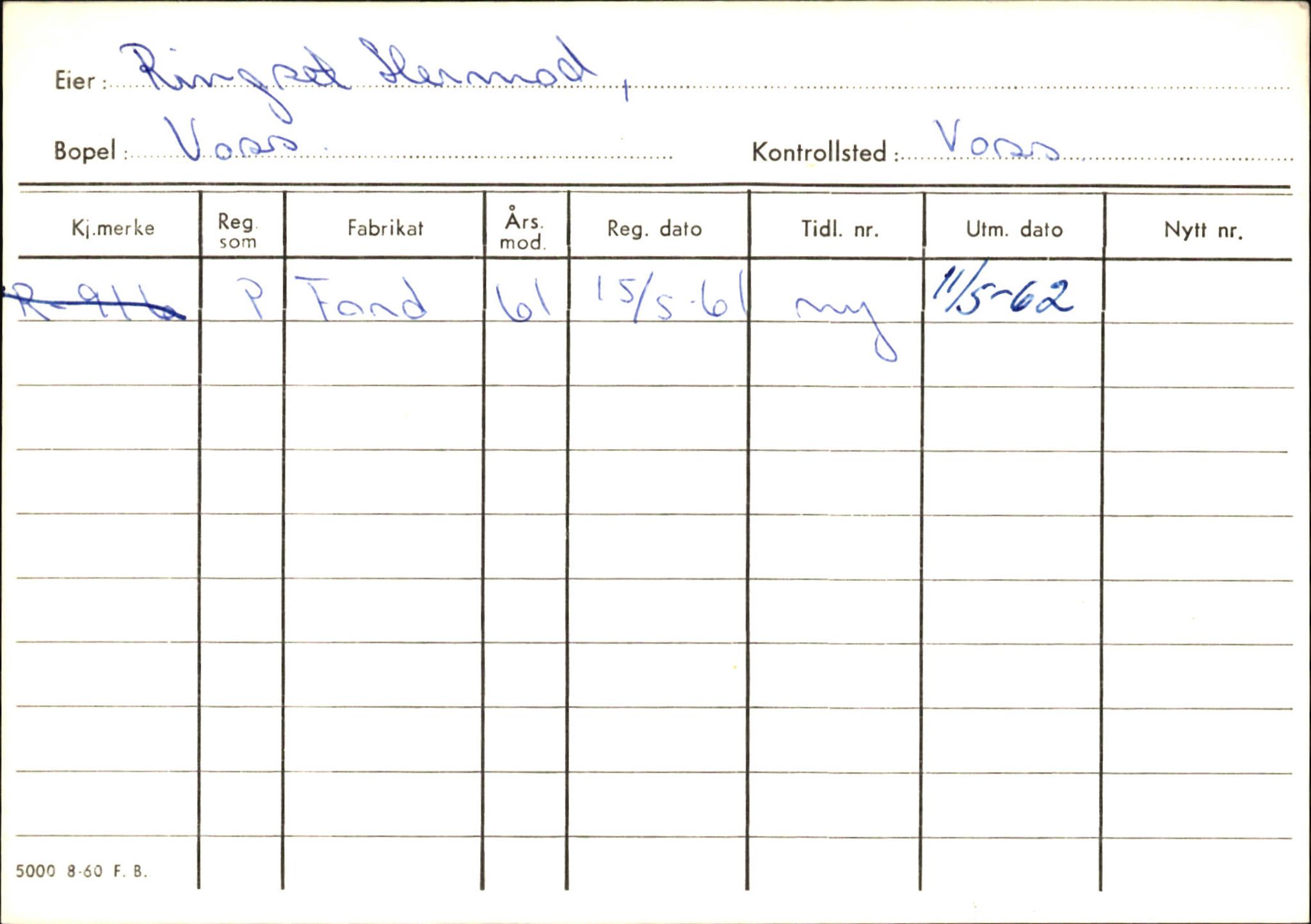 Statens vegvesen, Hordaland vegkontor, AV/SAB-A-5201/2/Ha/L0045: R-eierkort R, 1920-1971, p. 94