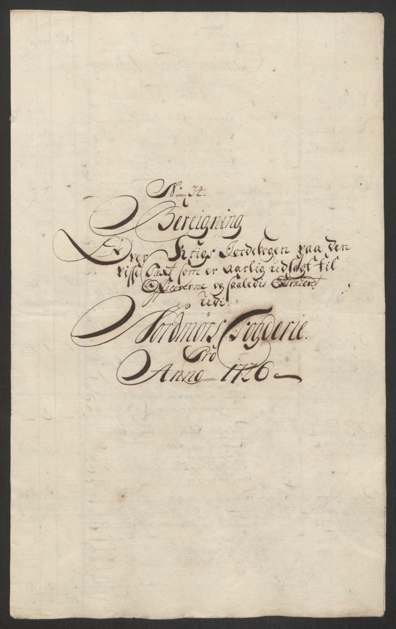 Rentekammeret inntil 1814, Reviderte regnskaper, Fogderegnskap, AV/RA-EA-4092/R56/L3759: Fogderegnskap Nordmøre, 1726, p. 224