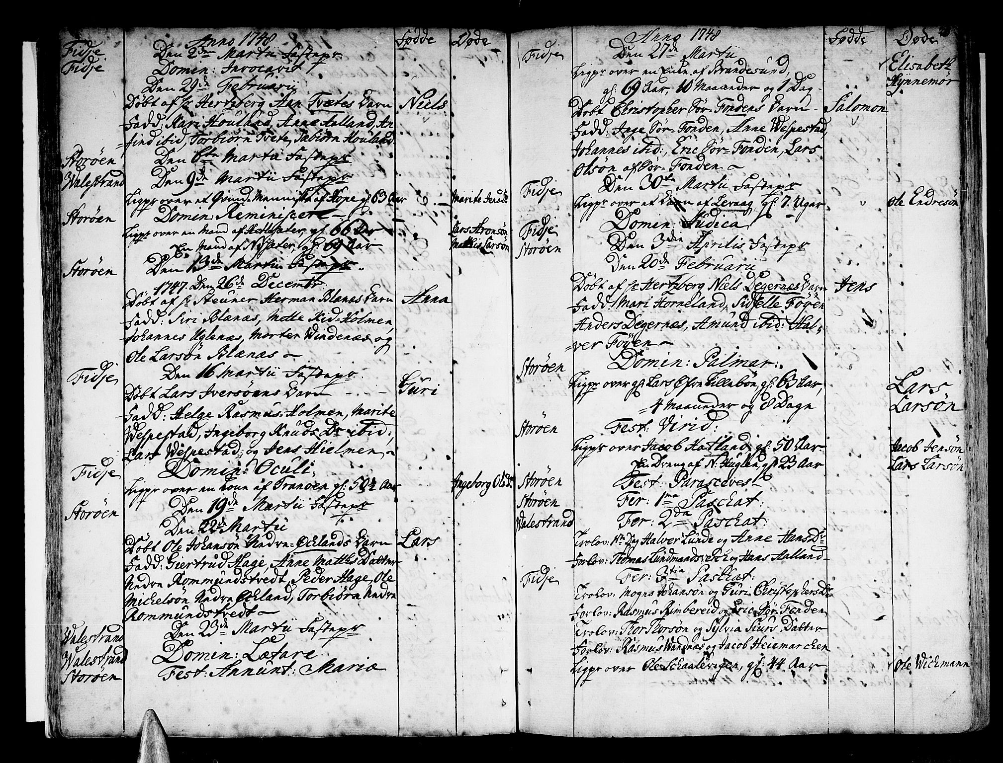 Stord sokneprestembete, SAB/A-78201/H/Haa: Parish register (official) no. A 2, 1744-1777, p. 25
