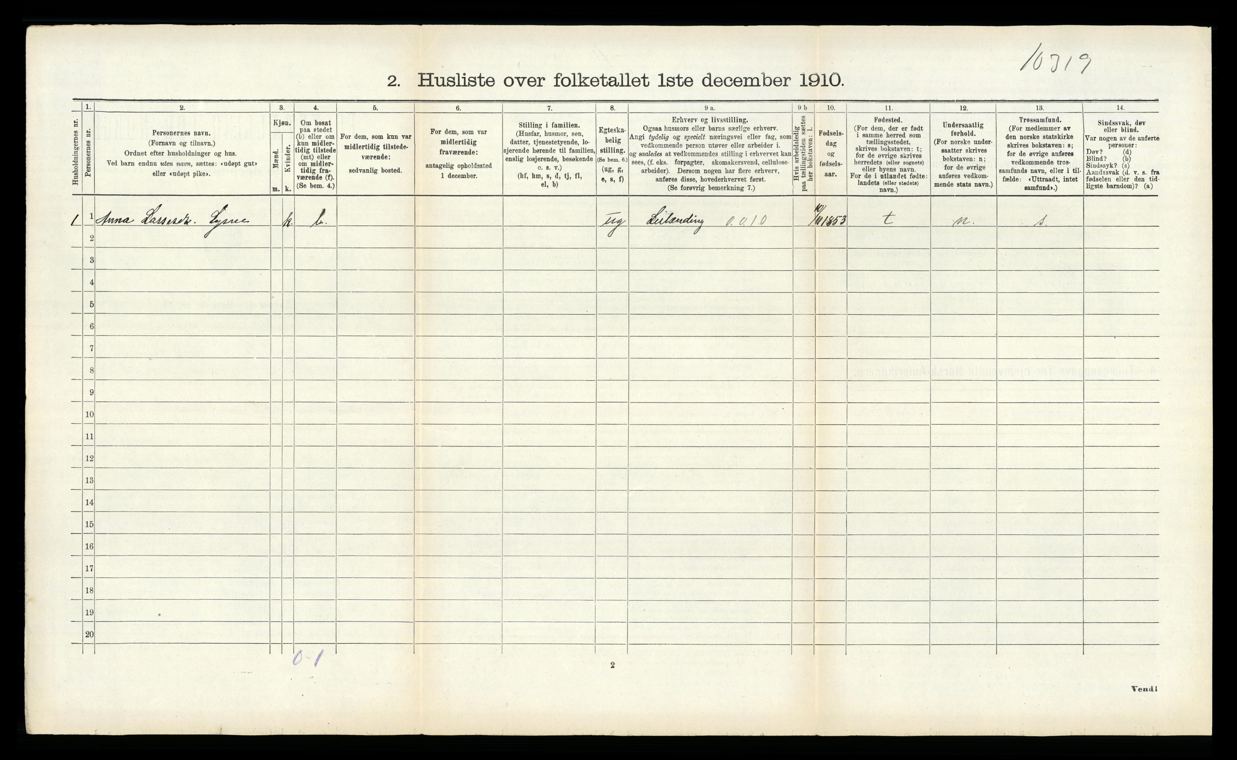 RA, 1910 census for Lærdal, 1910, p. 715