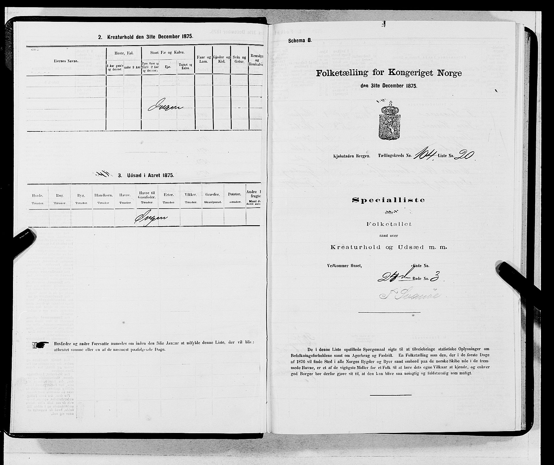 SAB, 1875 census for 1301 Bergen, 1875, p. 5688