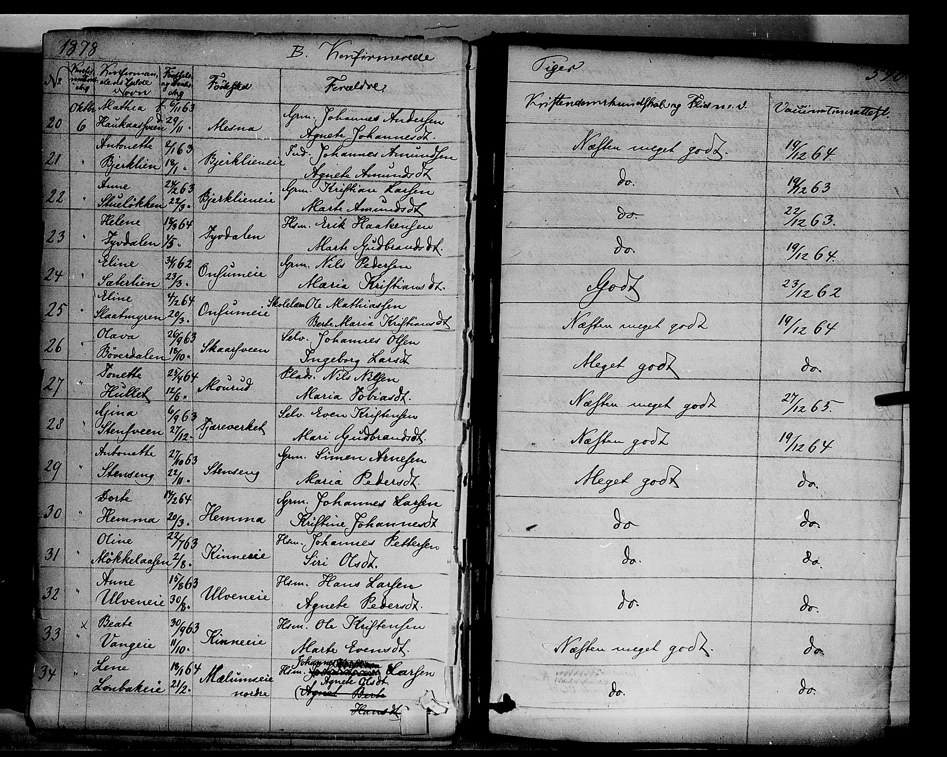 Ringsaker prestekontor, AV/SAH-PREST-014/K/Ka/L0011: Parish register (official) no. 11, 1870-1878, p. 590