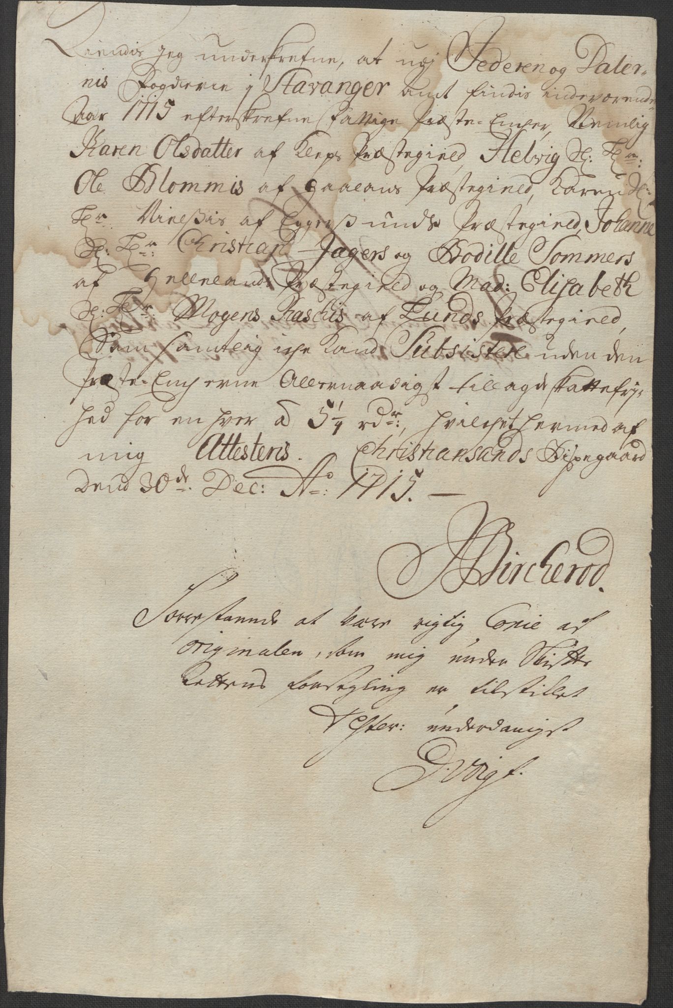 Rentekammeret inntil 1814, Reviderte regnskaper, Fogderegnskap, RA/EA-4092/R46/L2740: Fogderegnskap Jæren og Dalane, 1715-1716, p. 178