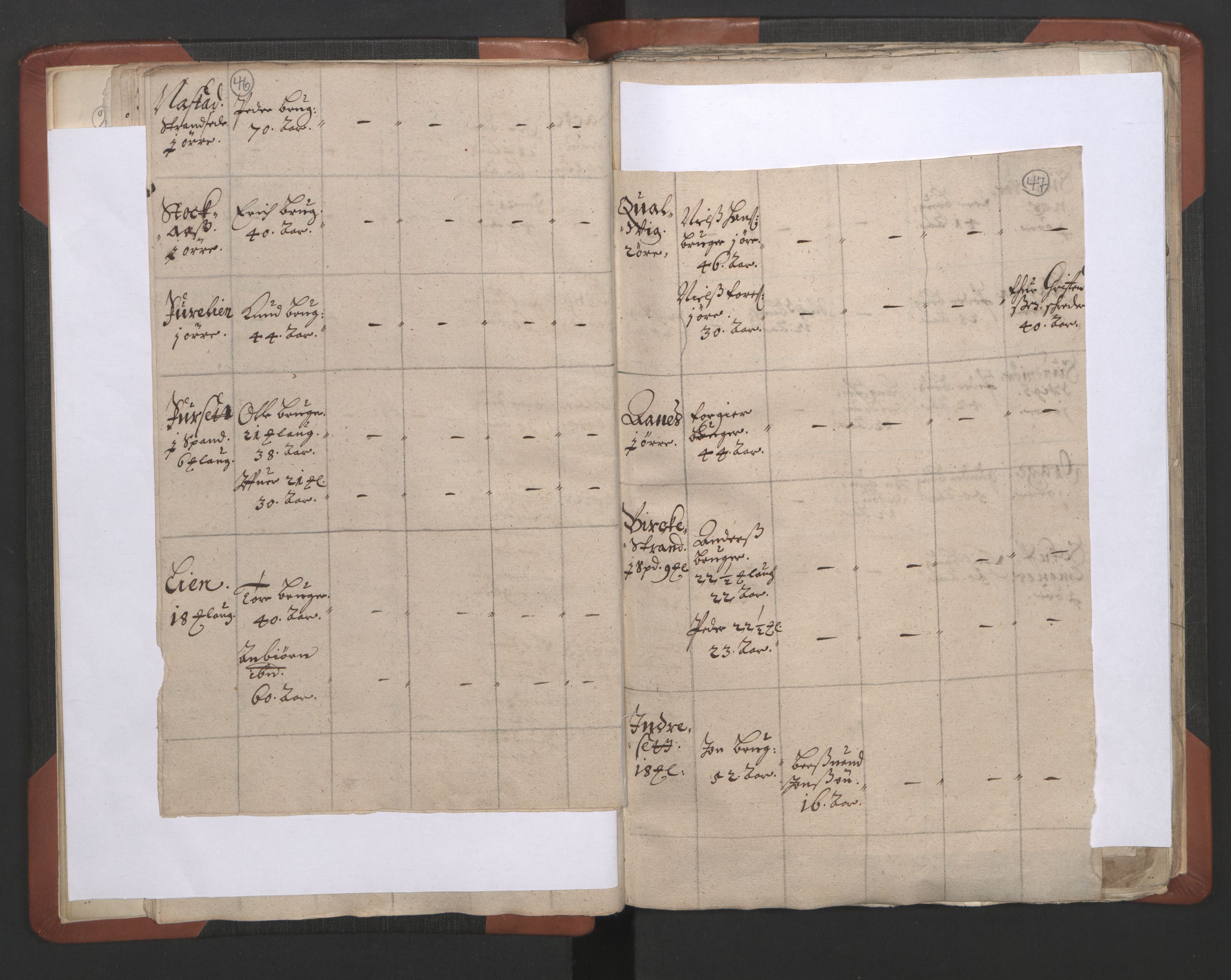 RA, Vicar's Census 1664-1666, no. 28: Nordmøre deanery, 1664-1666, p. 46-47