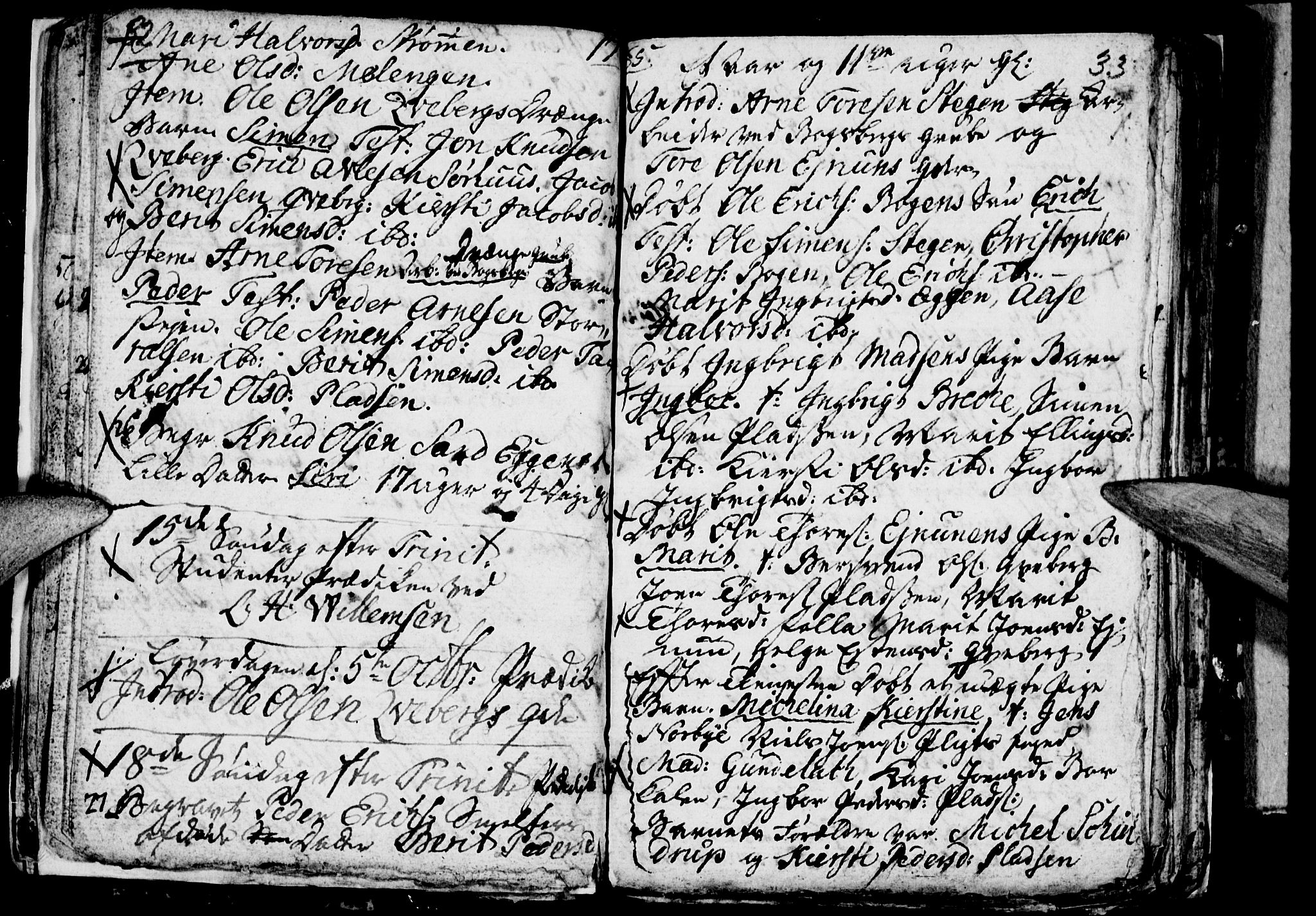 Tynset prestekontor, SAH/PREST-058/H/Ha/Haa/L0007: Parish register (official) no. 7, 1764-1769, p. 32-33