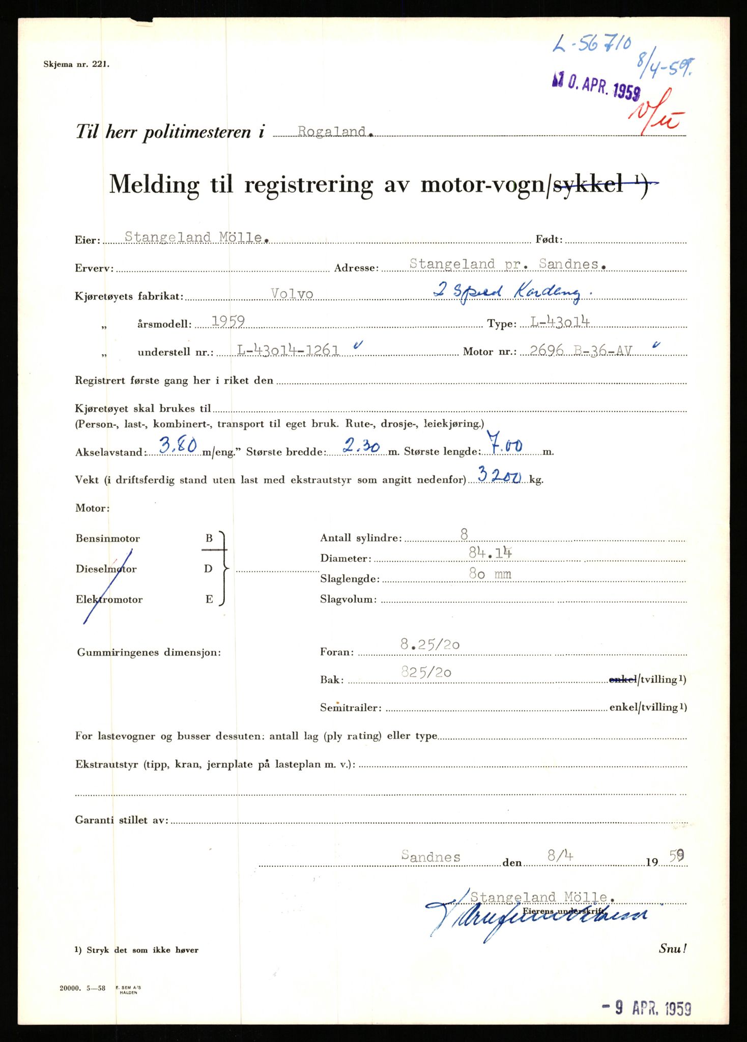 Stavanger trafikkstasjon, AV/SAST-A-101942/0/F/L0056: L-56500 - L-57199, 1930-1971, p. 674