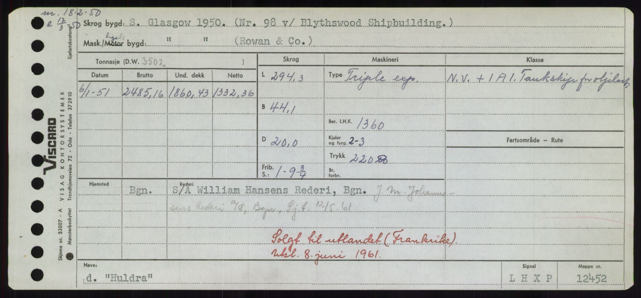 Sjøfartsdirektoratet med forløpere, Skipsmålingen, AV/RA-S-1627/H/Hd/L0017: Fartøy, Holi-Hå, p. 153