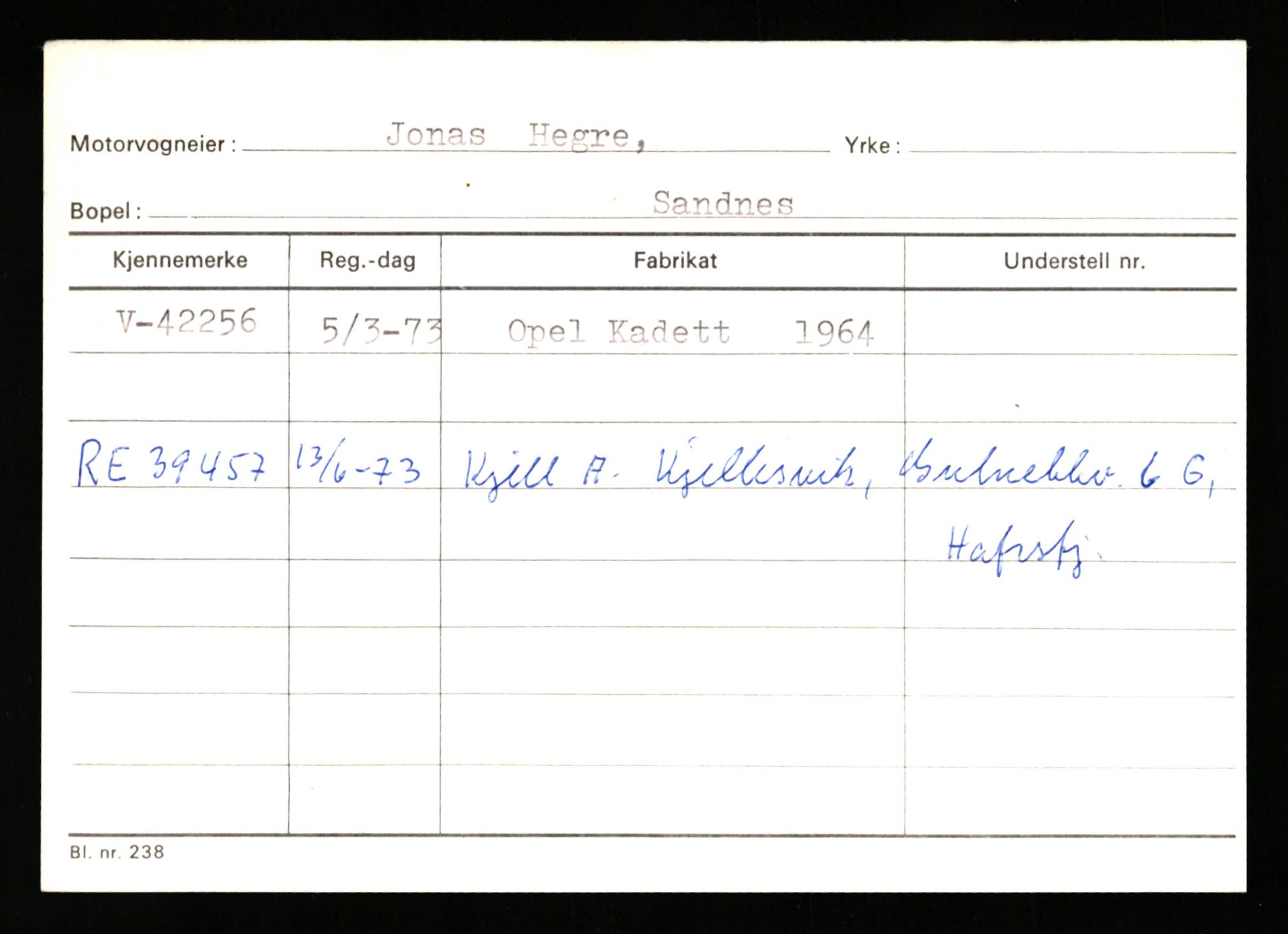 Stavanger trafikkstasjon, AV/SAST-A-101942/0/G/L0006: Registreringsnummer: 34250 - 49007, 1930-1971, p. 2149