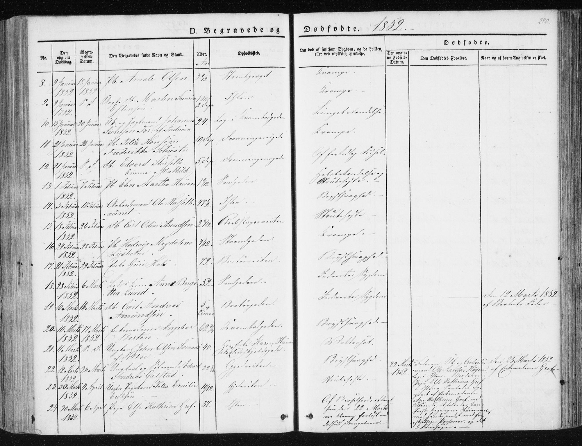 Ministerialprotokoller, klokkerbøker og fødselsregistre - Sør-Trøndelag, SAT/A-1456/602/L0110: Parish register (official) no. 602A08, 1840-1854, p. 280