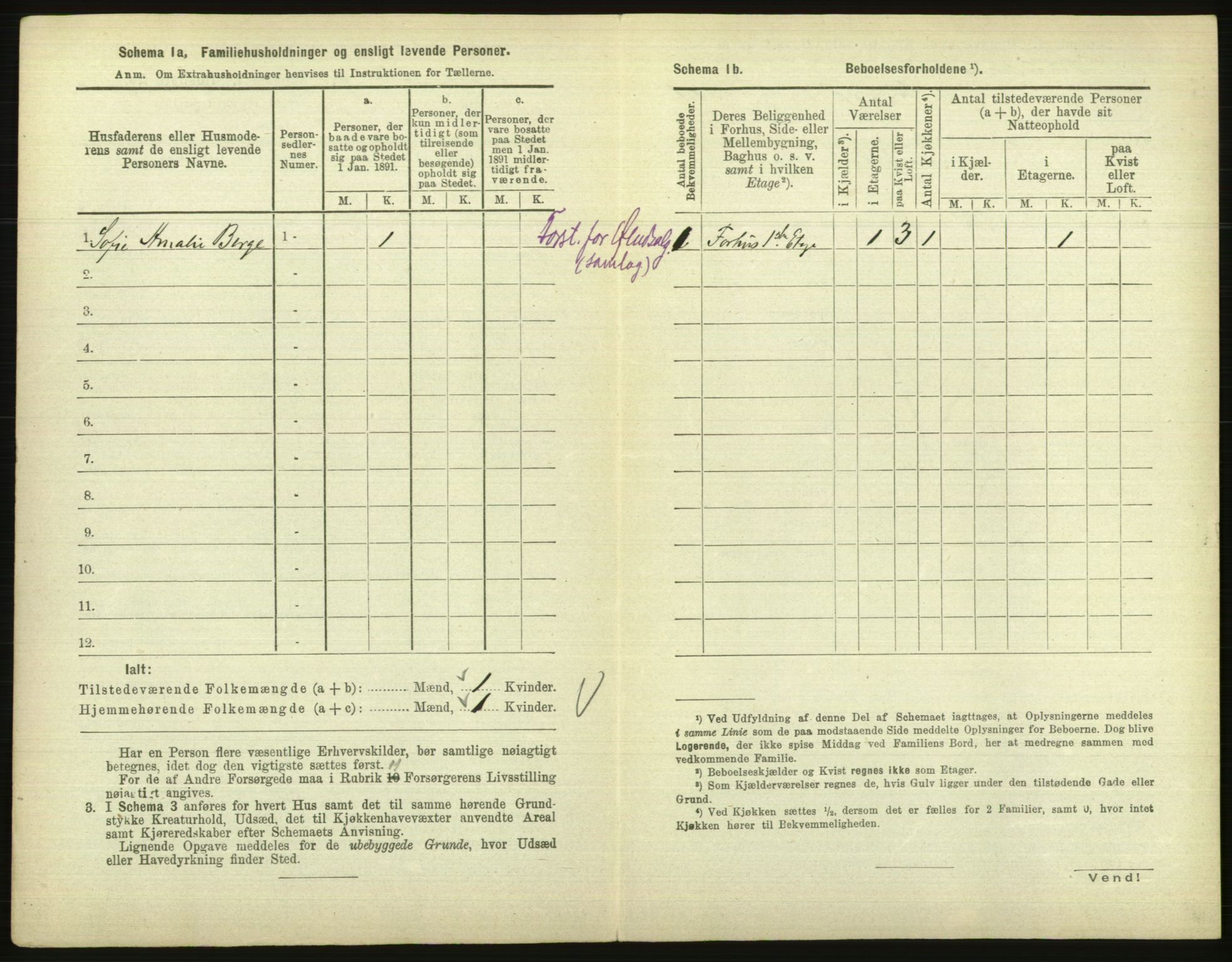 RA, 1891 census for 1001 Kristiansand, 1891, p. 701