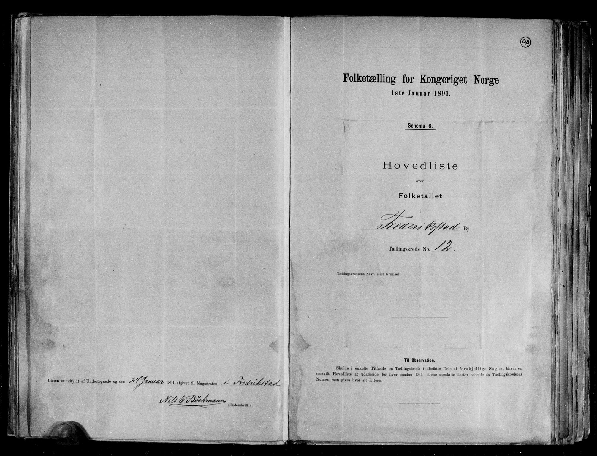 RA, 1891 census for 0103 Fredrikstad, 1891, p. 33