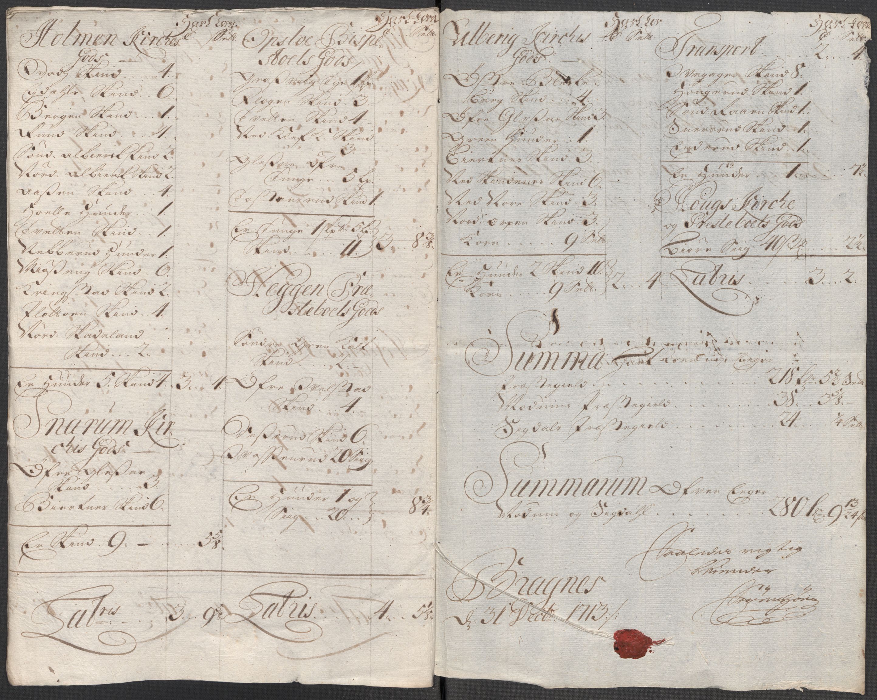Rentekammeret inntil 1814, Reviderte regnskaper, Fogderegnskap, RA/EA-4092/R31/L1708: Fogderegnskap Hurum, Røyken, Eiker, Lier og Buskerud, 1713, p. 166