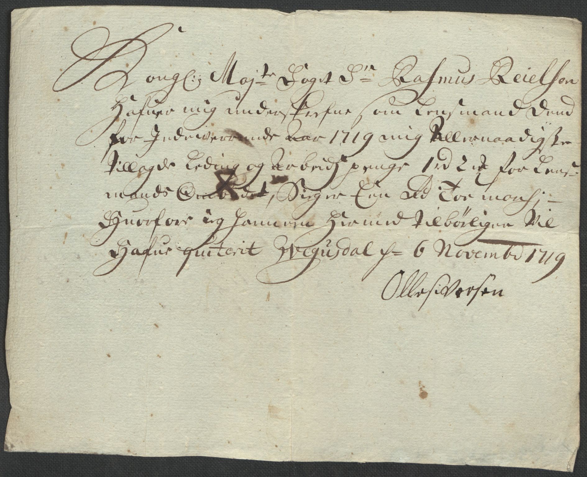 Rentekammeret inntil 1814, Reviderte regnskaper, Fogderegnskap, AV/RA-EA-4092/R40/L2453: Fogderegnskap Råbyggelag, 1718-1719, p. 397