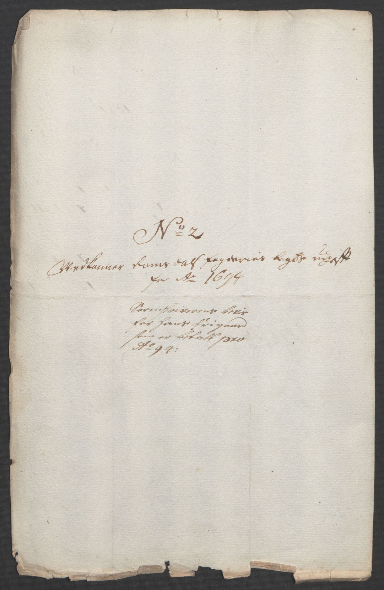 Rentekammeret inntil 1814, Reviderte regnskaper, Fogderegnskap, AV/RA-EA-4092/R55/L3651: Fogderegnskap Romsdal, 1693-1694, p. 293