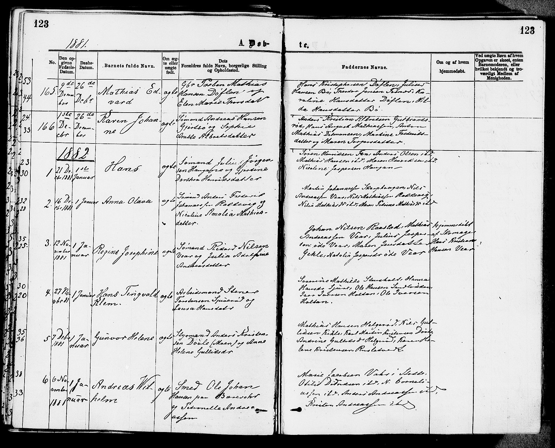 Stokke kirkebøker, SAKO/A-320/F/Fa/L0009: Parish register (official) no. I 9, 1872-1883, p. 123