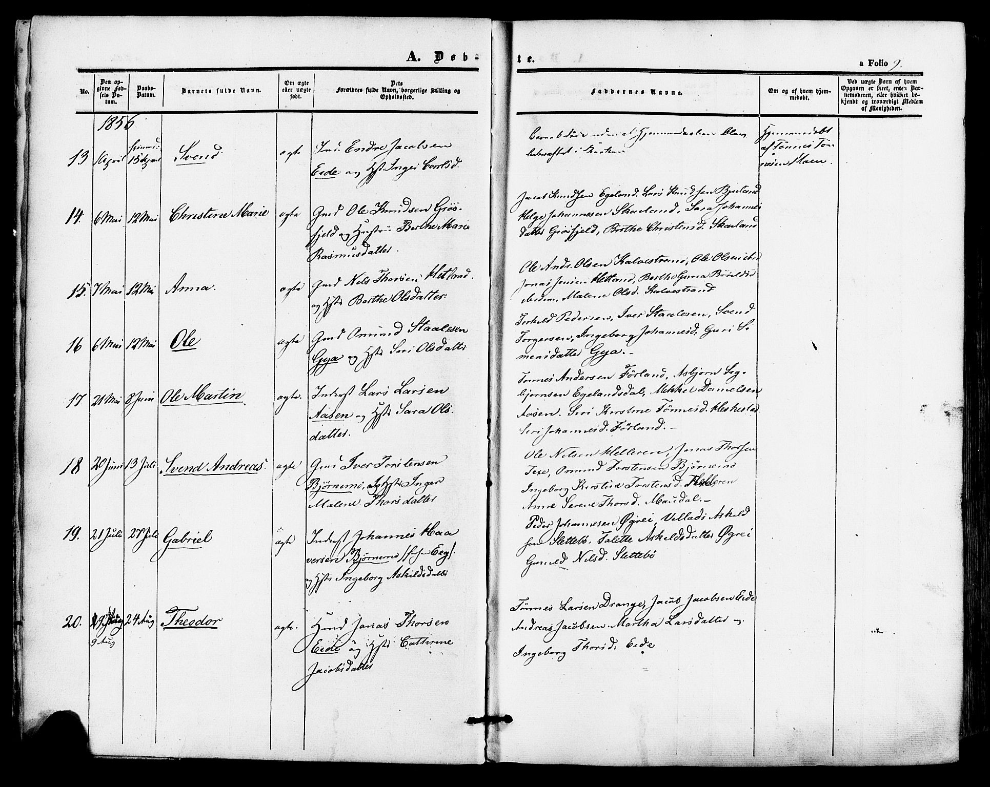 Lund sokneprestkontor, AV/SAST-A-101809/S06/L0010: Parish register (official) no. A 9, 1854-1886, p. 9