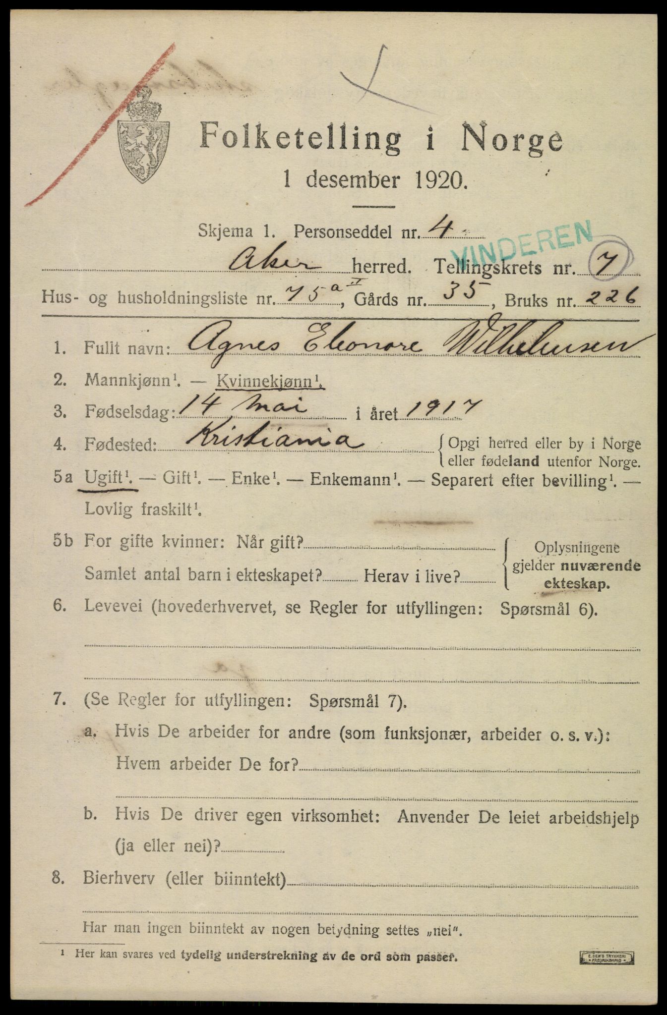 SAO, 1920 census for Aker, 1920, p. 48268