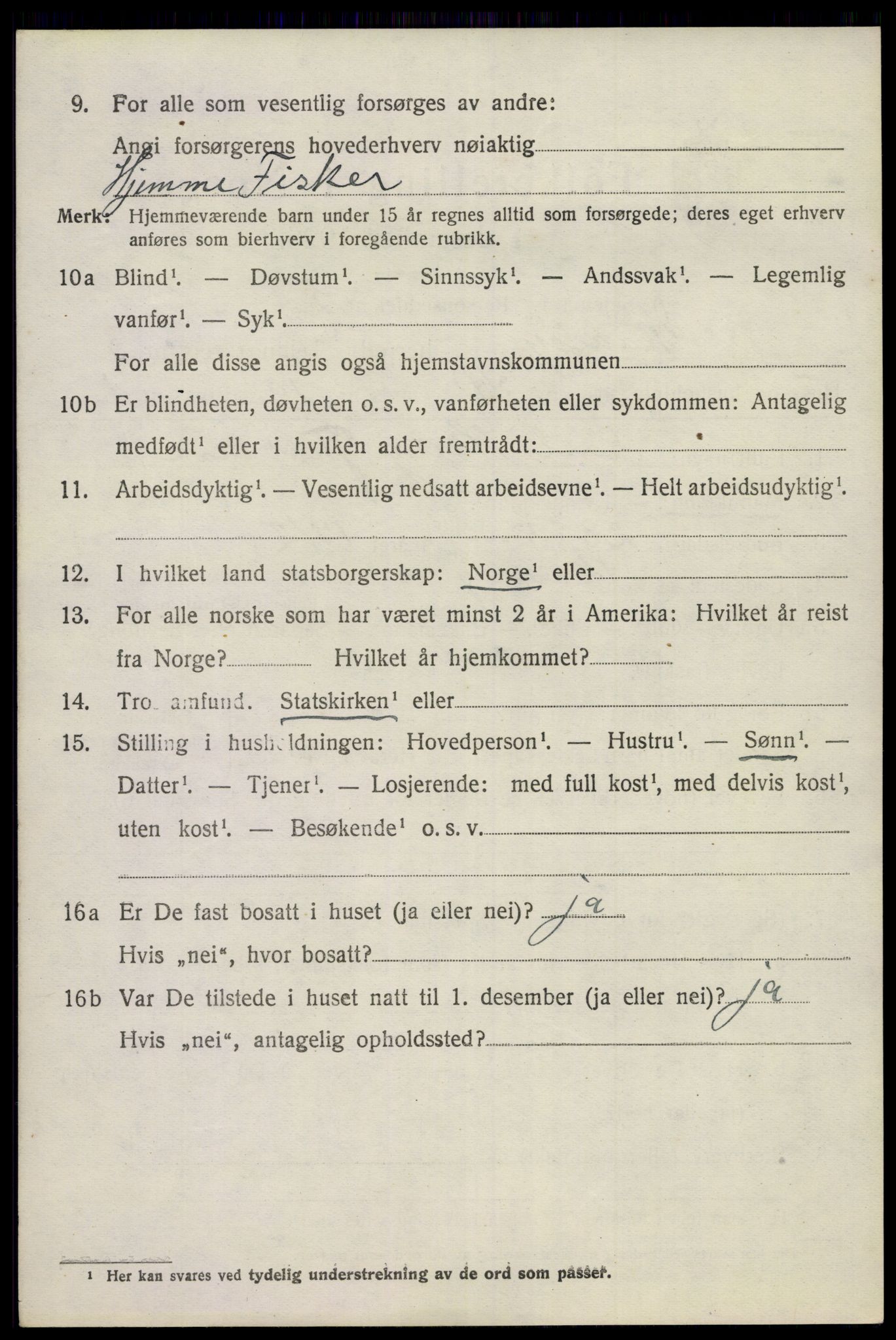 SAKO, 1920 census for Skåtøy, 1920, p. 3127