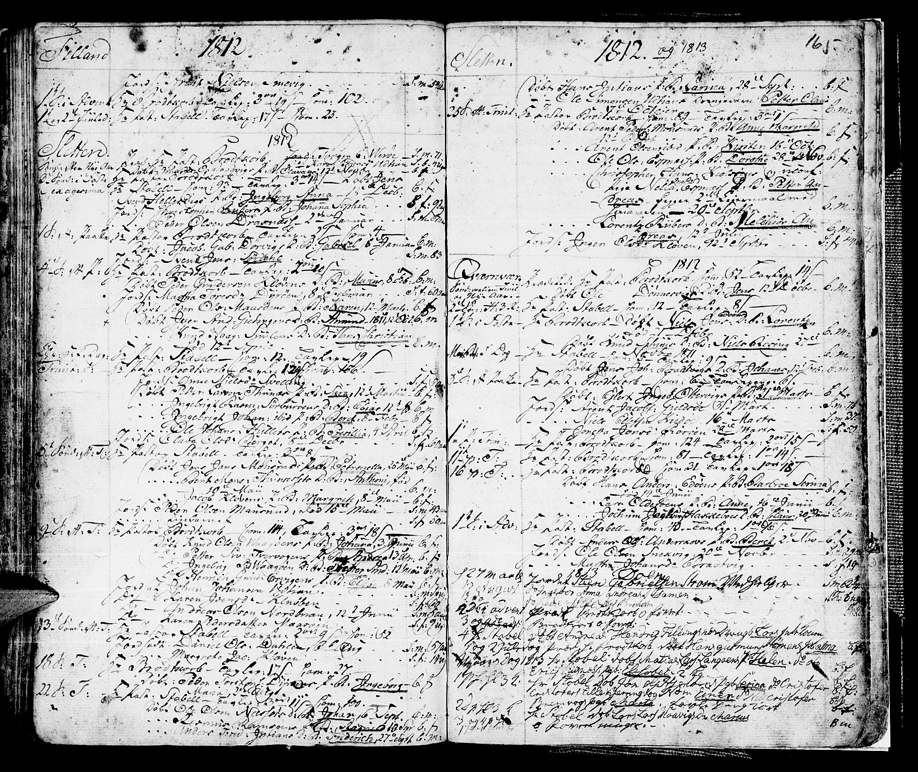 Ministerialprotokoller, klokkerbøker og fødselsregistre - Sør-Trøndelag, SAT/A-1456/634/L0526: Parish register (official) no. 634A02, 1775-1818, p. 165